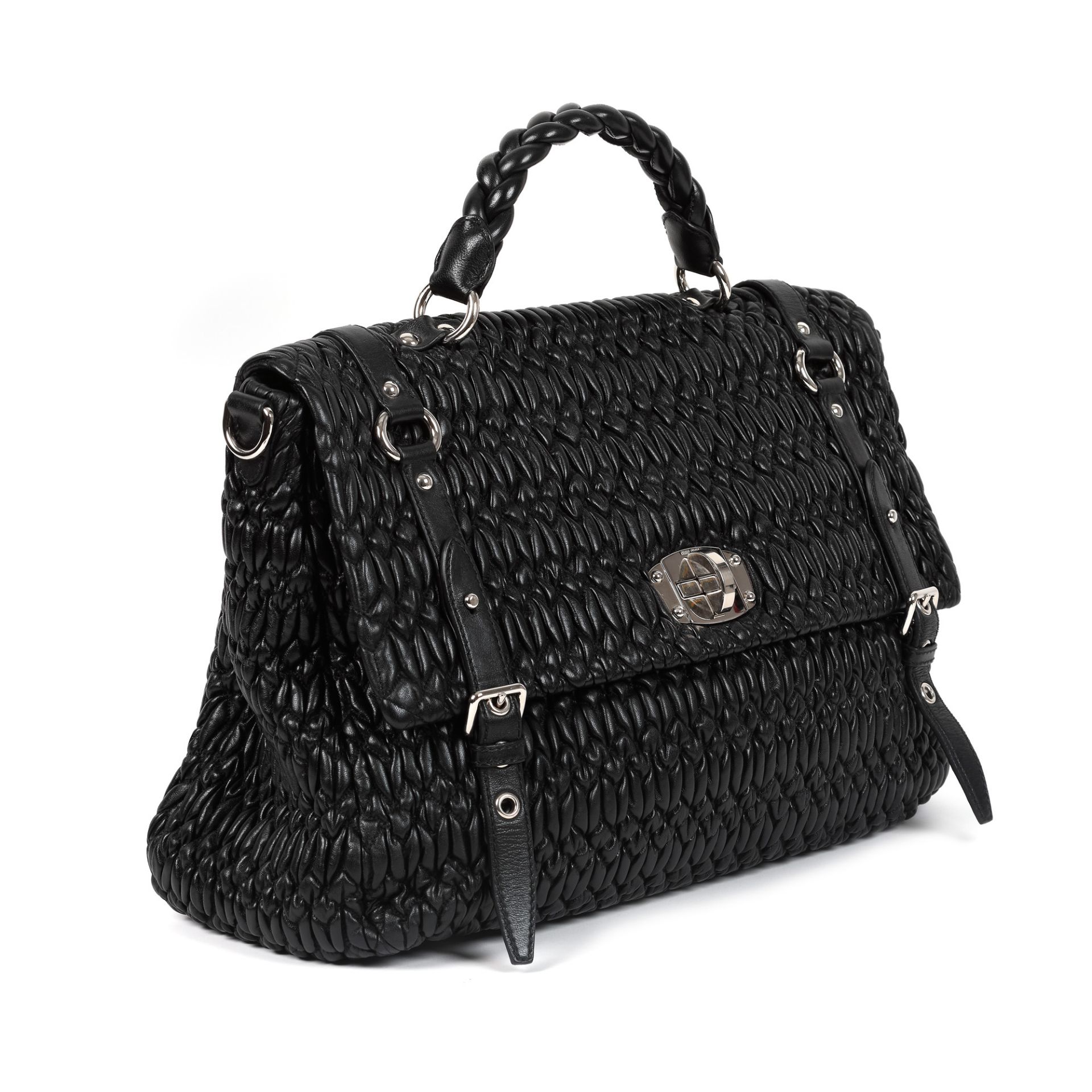 "Black Cloquet" - Miu Miu bag, Nappa leather, black - Image 2 of 4