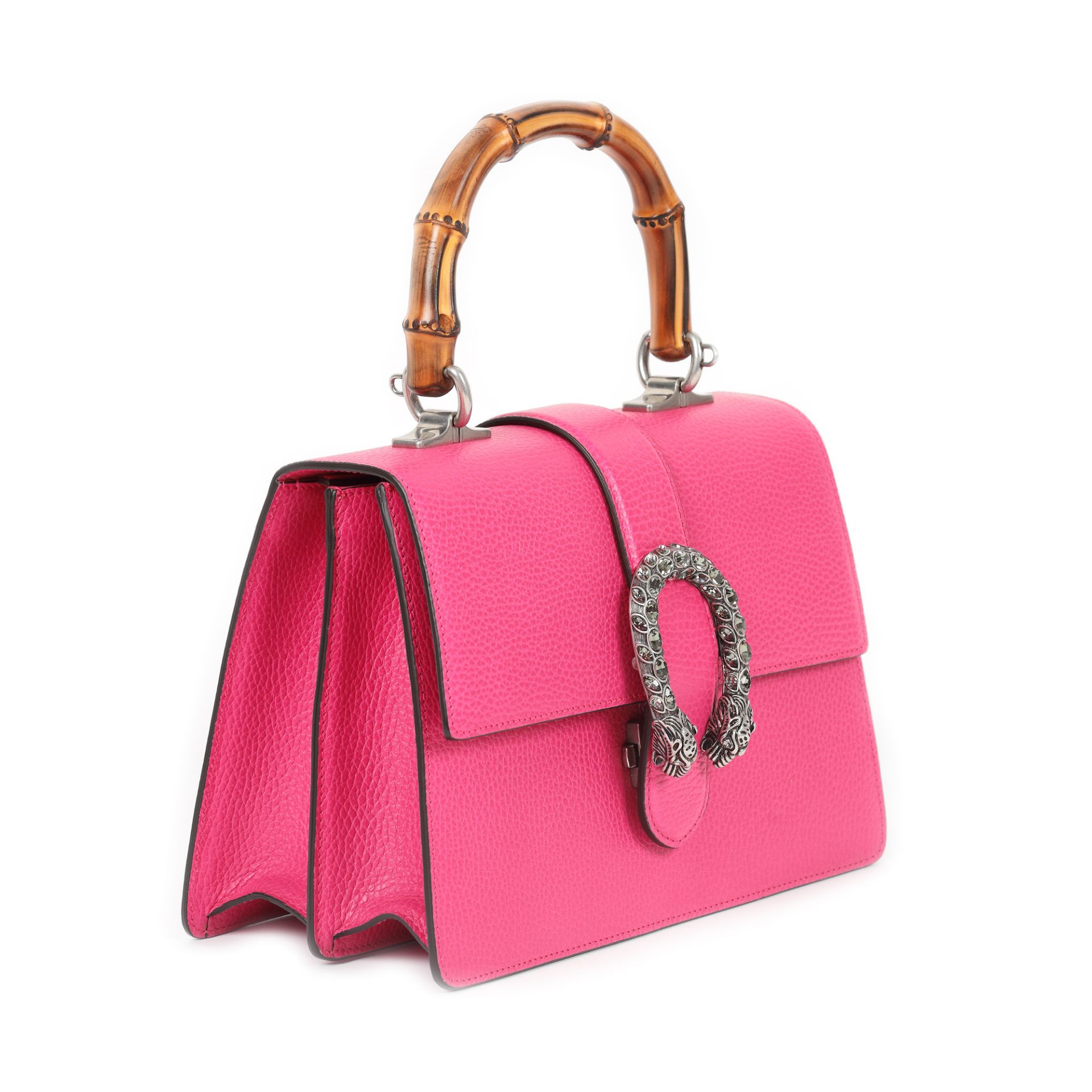 "Dionysus" - Gucci bag, leather, pink, decorated with bamboo handle - Image 2 of 5