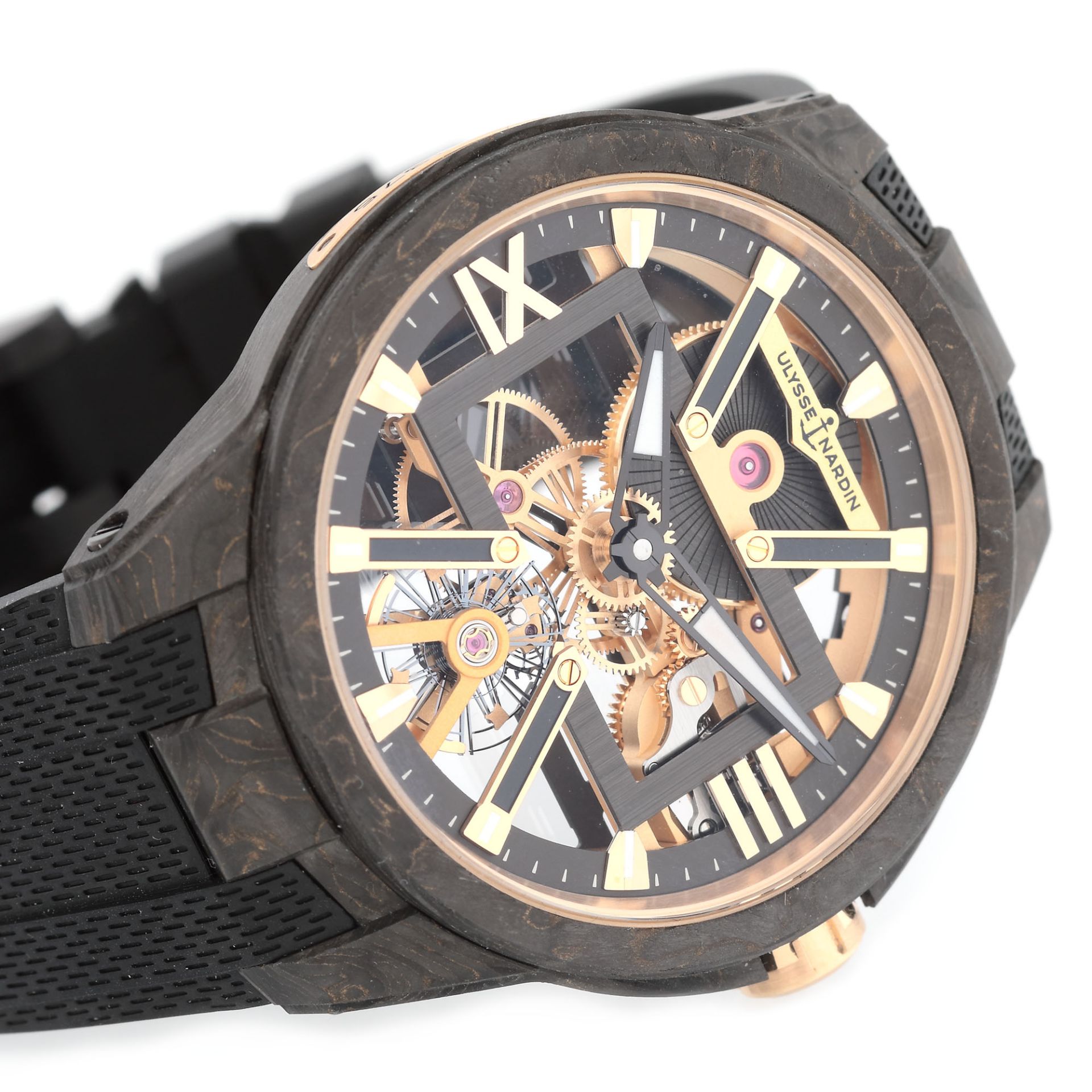 Ulysse Nardin Skeleton X wristwatch, carbon, men - Bild 2 aus 6