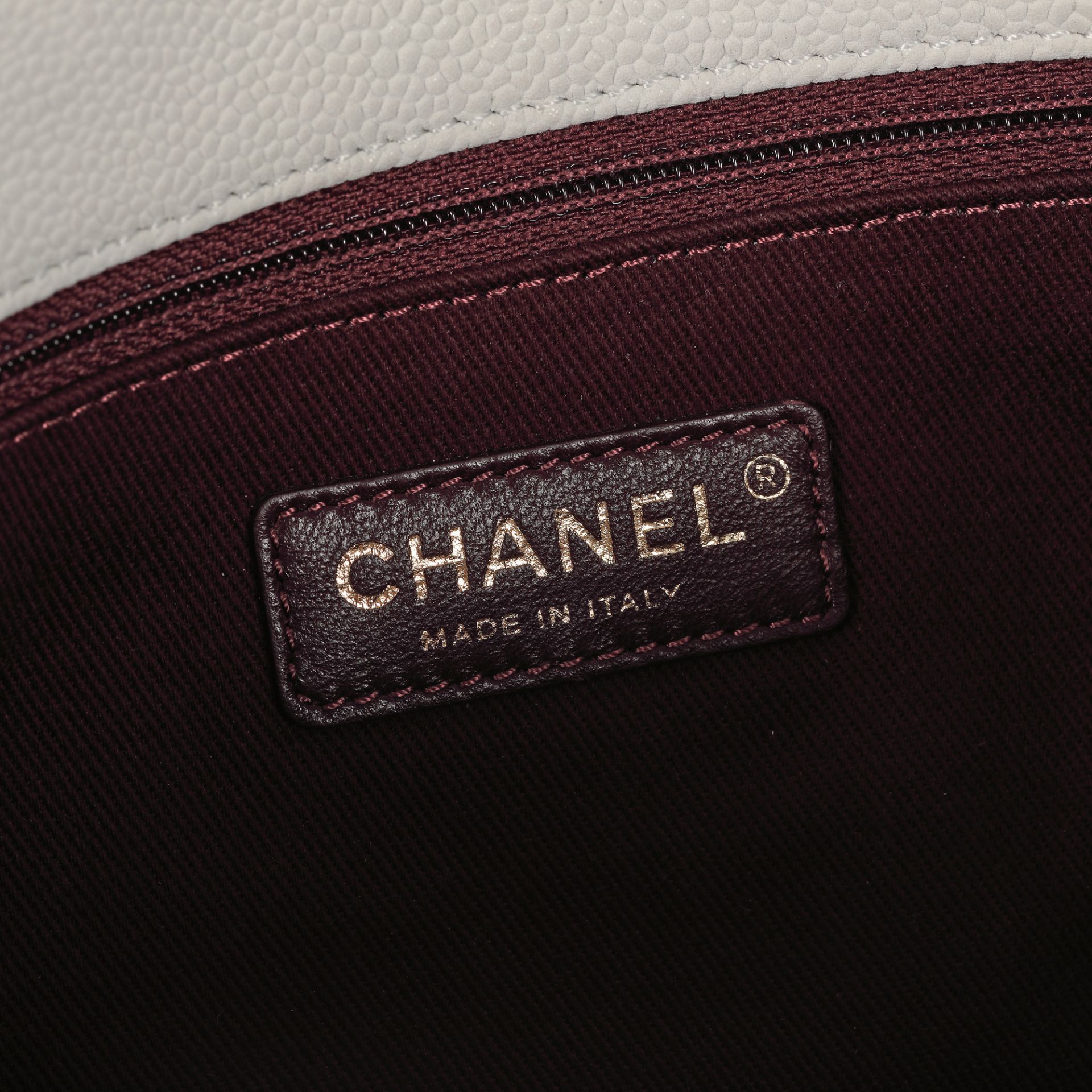 "Globe Trotter Flap" - Chanel bag, quilted leather, white - Image 6 of 6