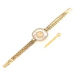 Chopard Happy Diamonds wristwatch, rare, gold, women, decorated with movable diamonds