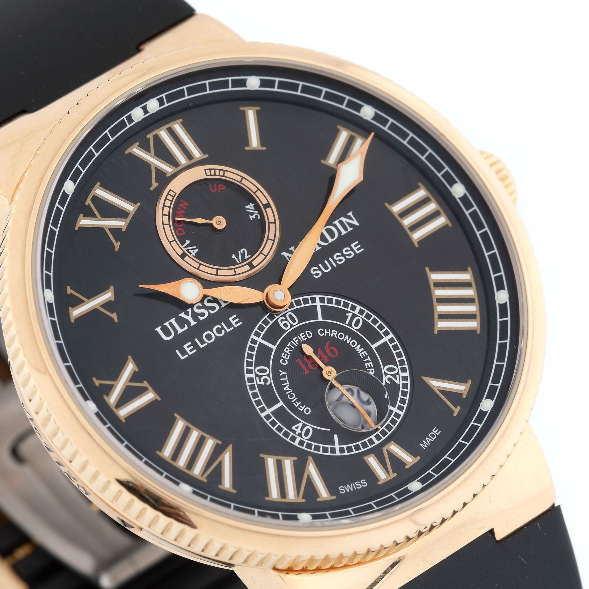 Ulysse Nardin Maxi Marine Chronometer wristwatch, rose gold, men - Bild 2 aus 4