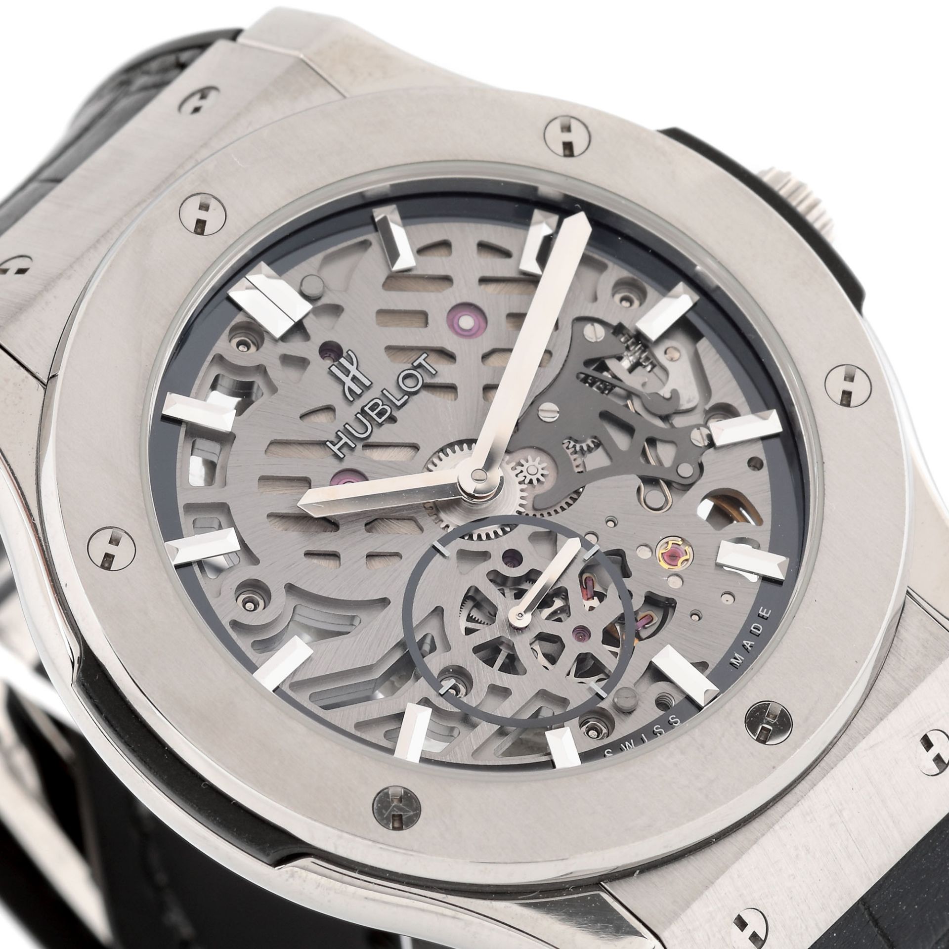 Hublot Classic Fusion Ultra Thin Skeleton wristwatch, titanium, men - Image 4 of 4