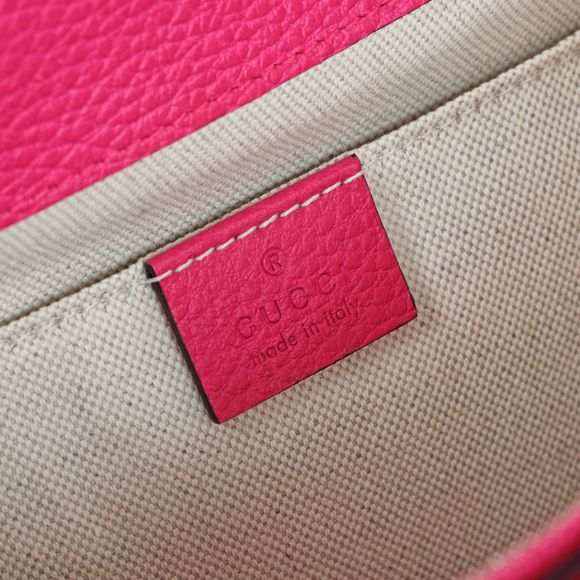 "Dionysus" - Gucci bag, leather, pink, decorated with bamboo handle - Image 5 of 5
