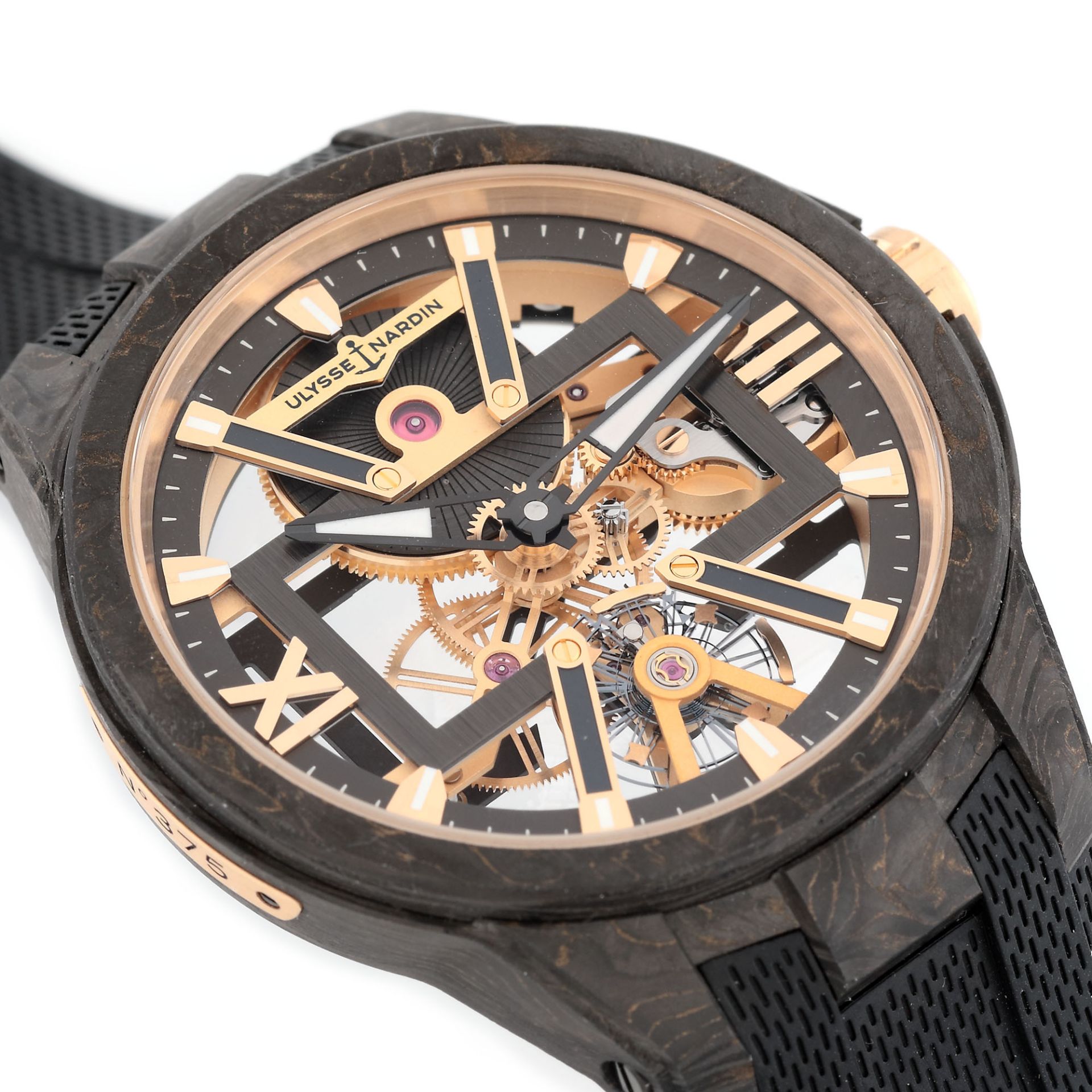 Ulysse Nardin Skeleton X wristwatch, carbon, men - Bild 6 aus 6