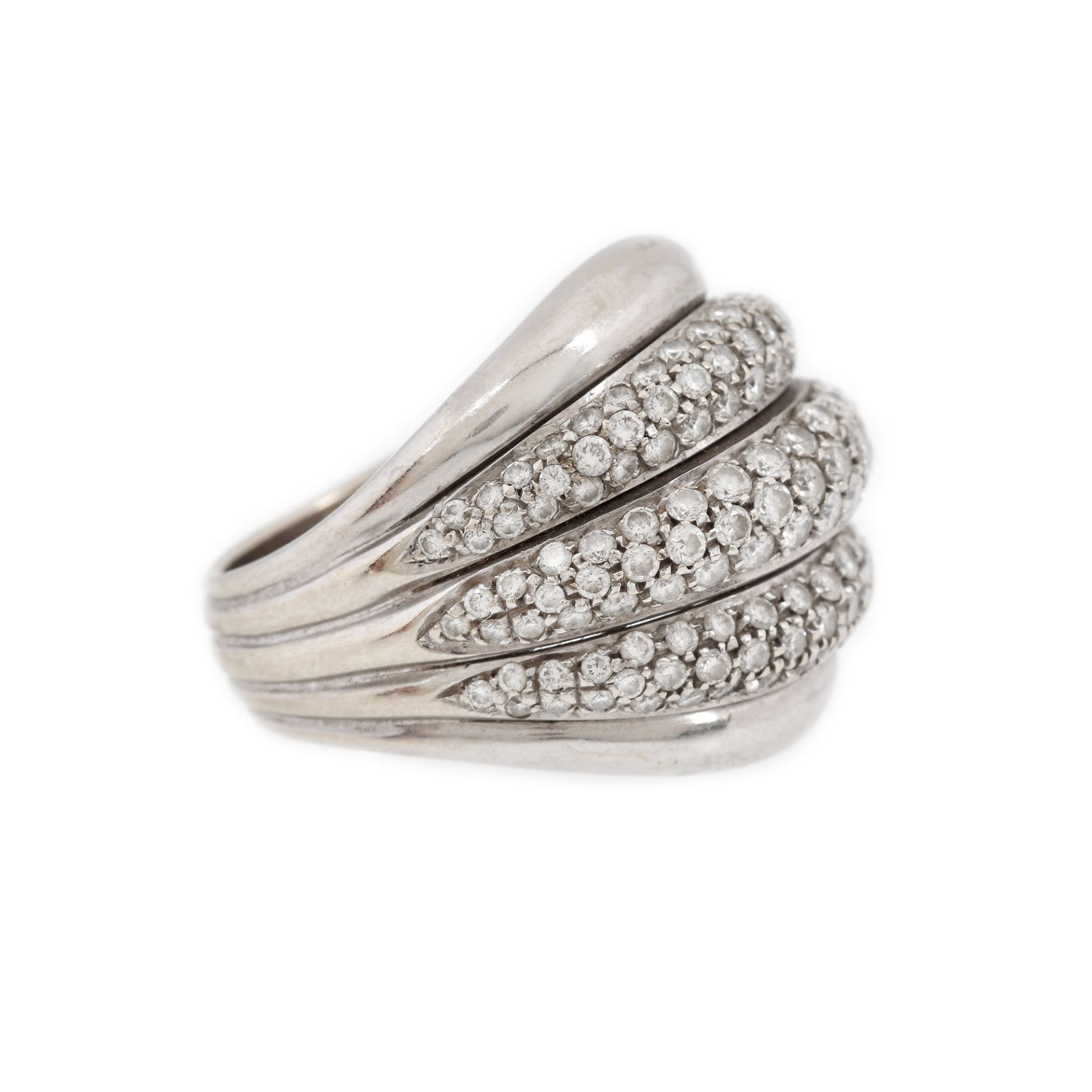Damiani ring, white gold, decorated with diamonds - Bild 2 aus 3