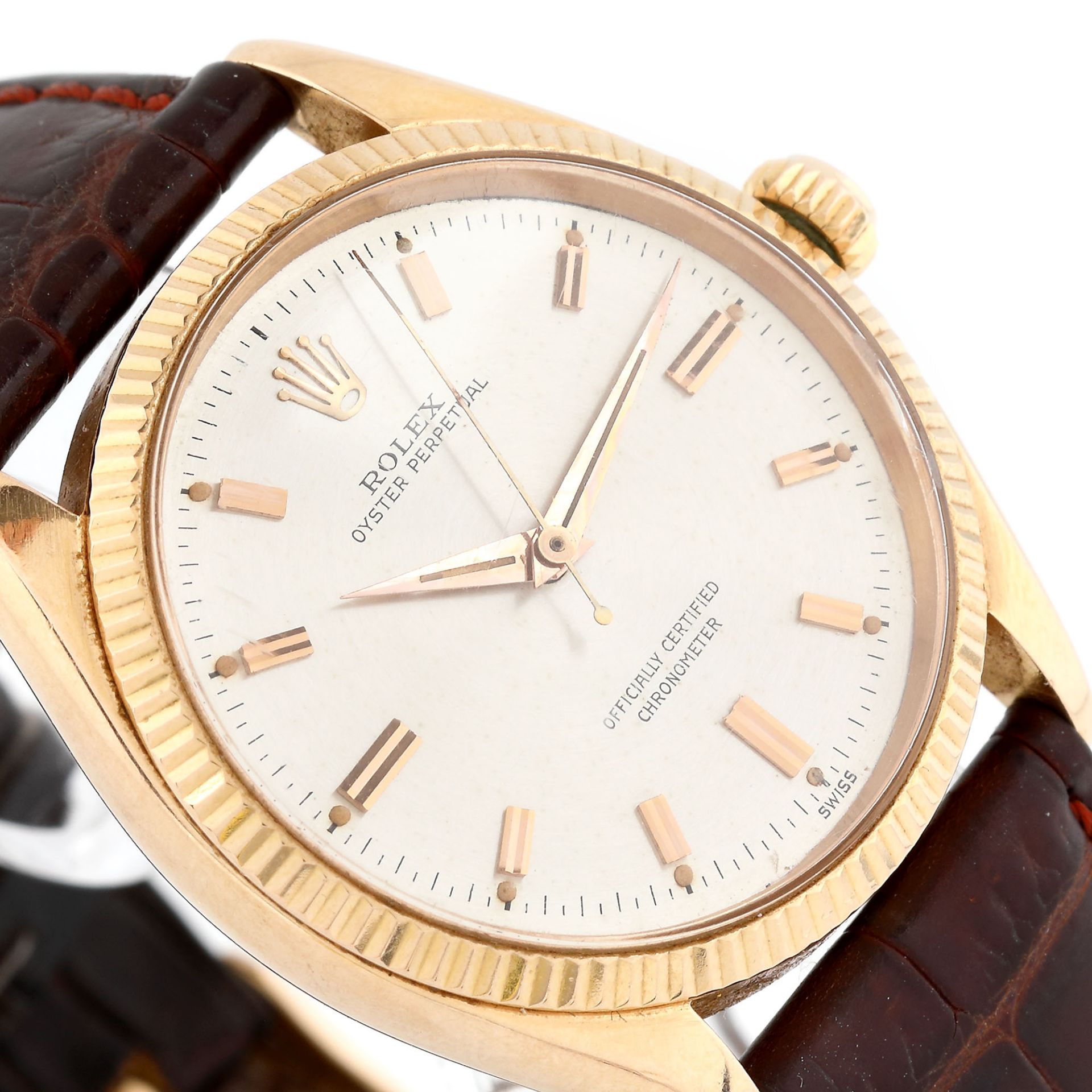 Rolex Oyster Perpetual, wristwatch, rose gold, unisex - Image 2 of 2