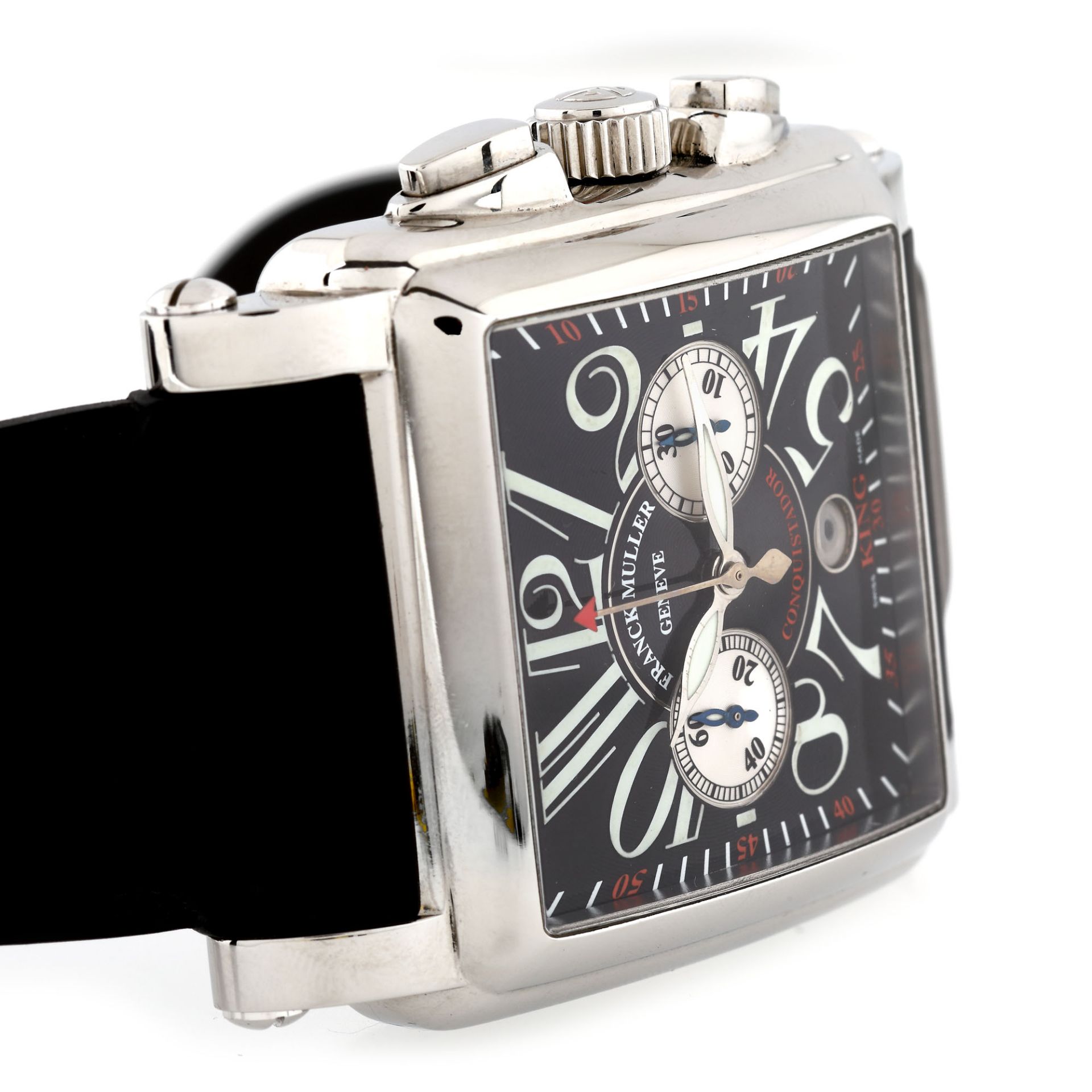 Franck Muller Conquistador Cortez wristwatch, steel, men - Image 3 of 3