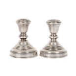 Middle East workshop, Pair of silver candlesticks