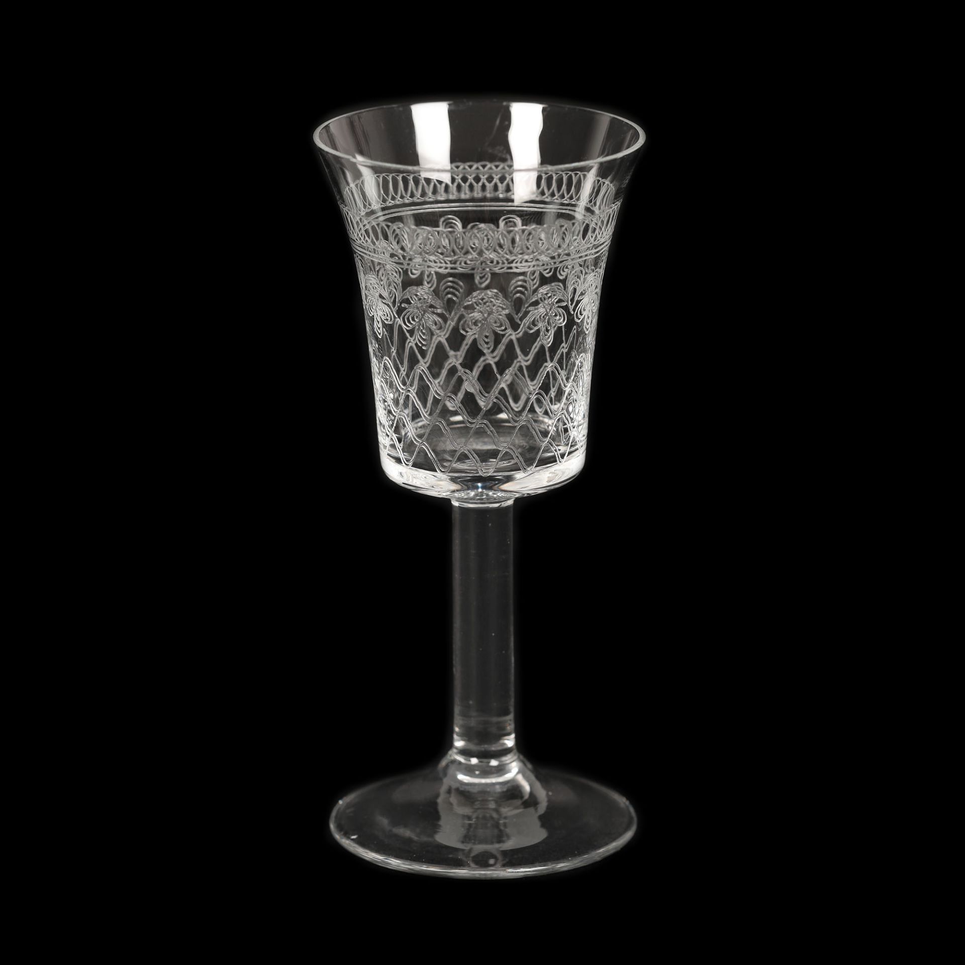 French workshop, Incised crystal Baccarat set for 12 people, consisting of 36 glasses, approx. 1870 - Image 4 of 4