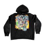 Hand-painted sweatshirt, with famous comic book superheroes, unique, donated by BROmania (vlogger Ma