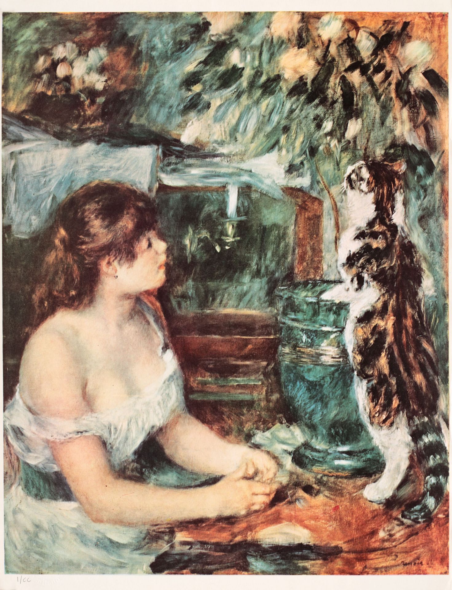 Pierre Auguste Renoir, Young Girl with Cat