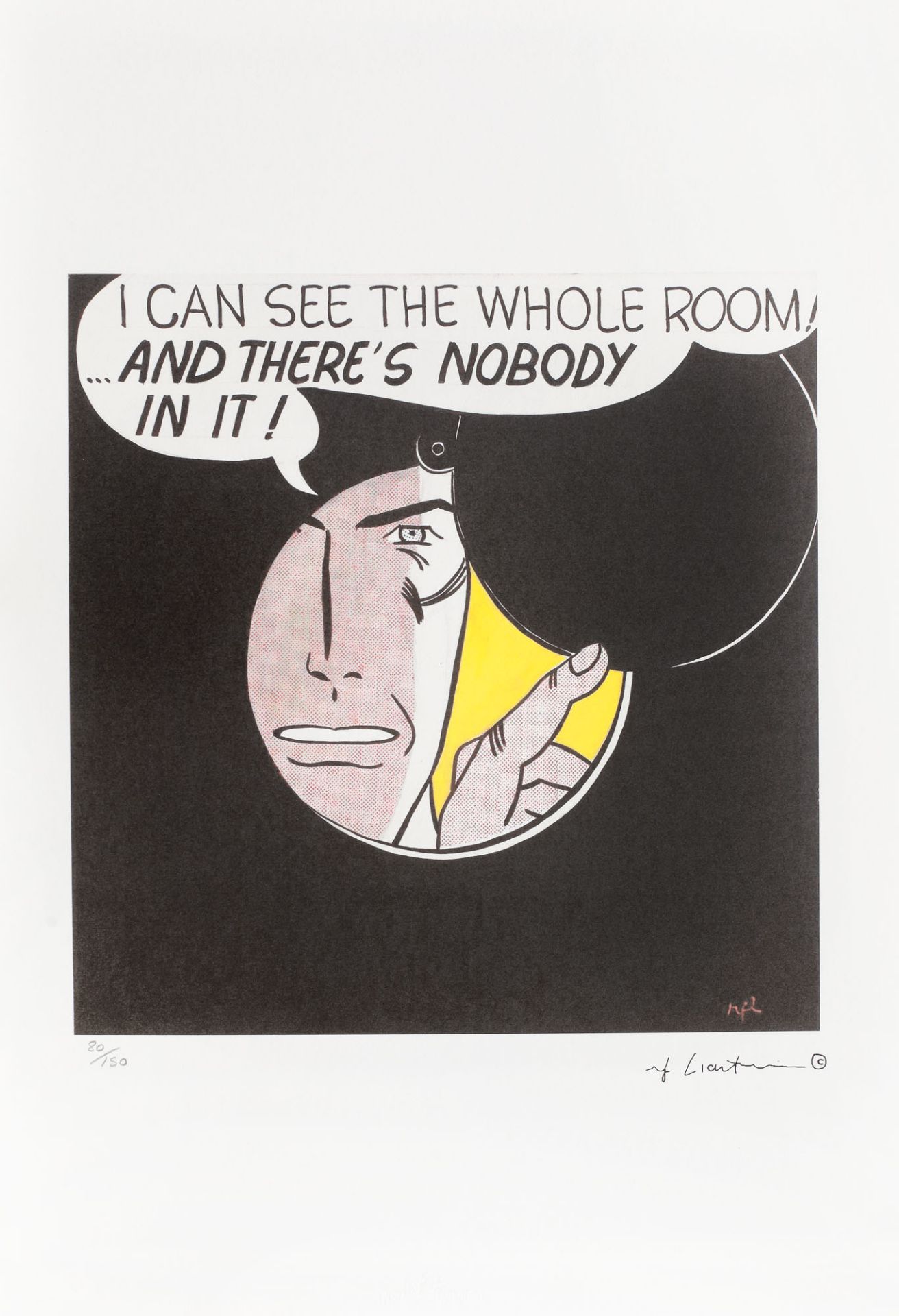 Roy Lichtenstein, I Can See the Whole Room...and There's Nobody in It!