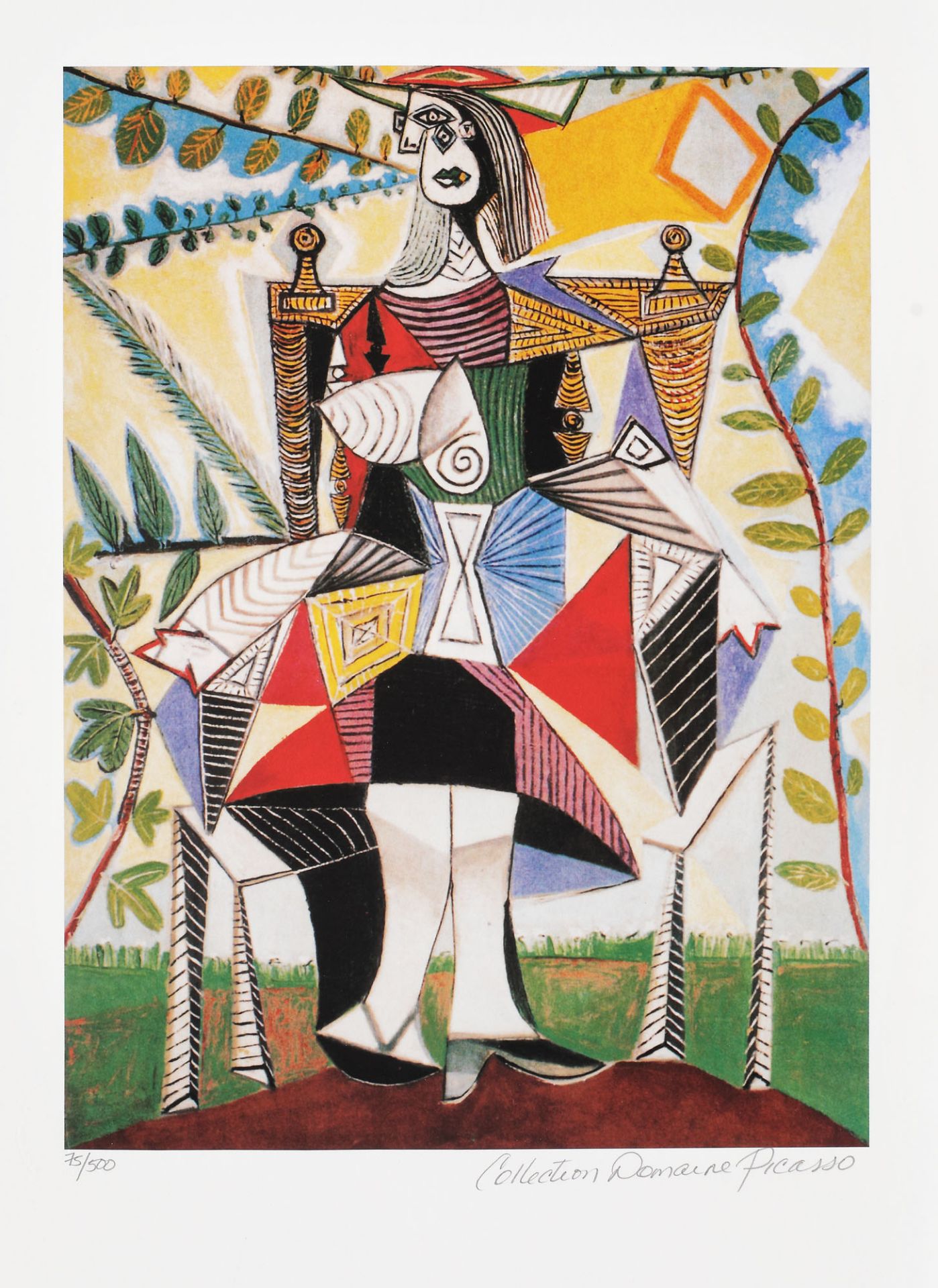 Pablo Picasso, Seated Woman in a Garden