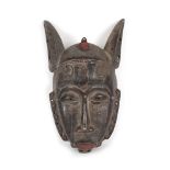 Baule African mask, Ivory Coast, early 20th century