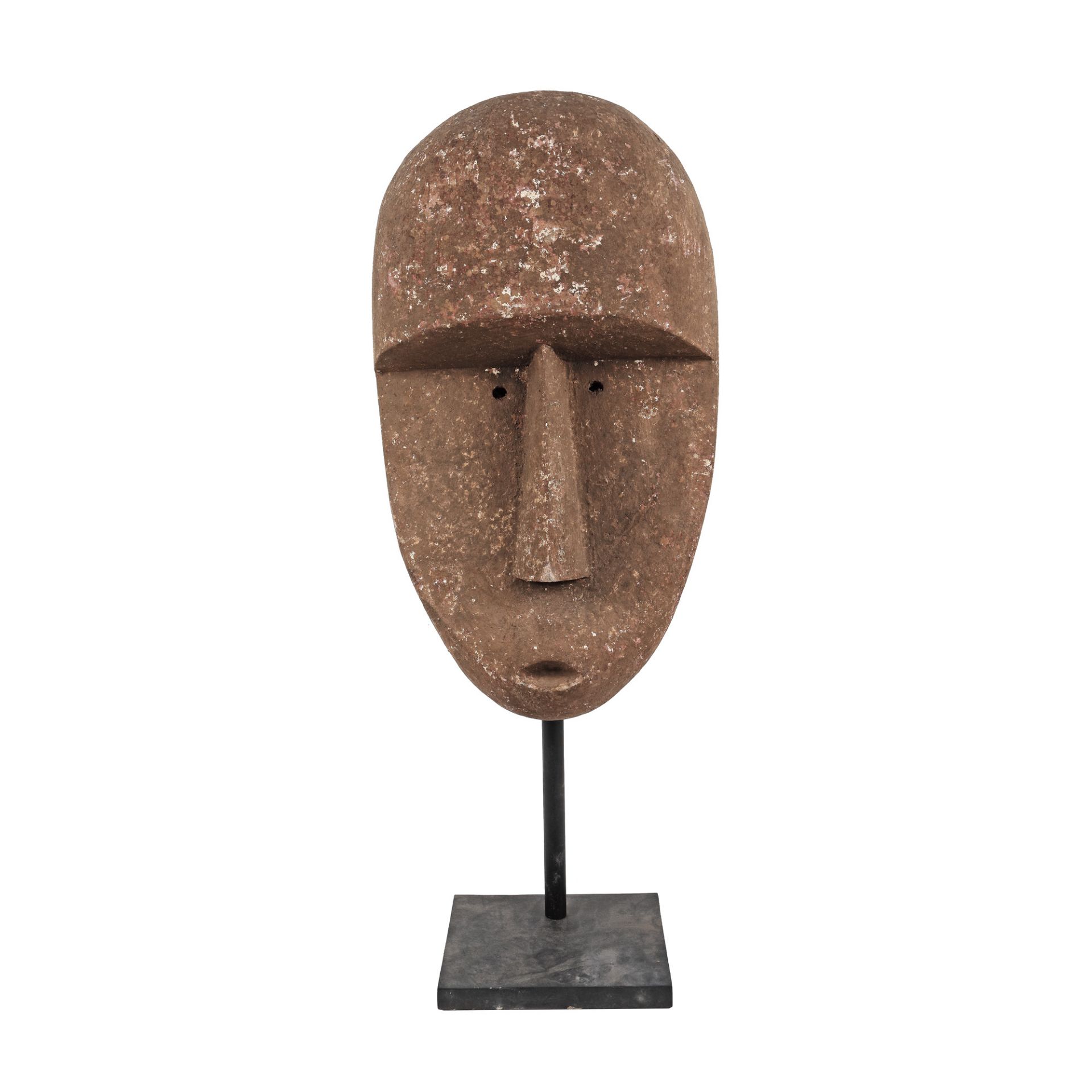Stone mask, representing an idol, Indonesia, possibly the beginning of the 20th century