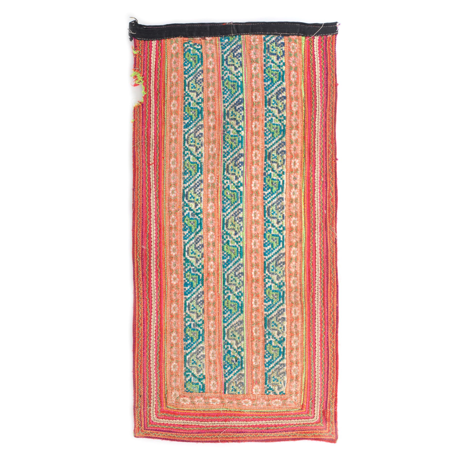 Mentsi Martha - wool fabric, possibly part of a traditional costume, Bhutan, early 20th century