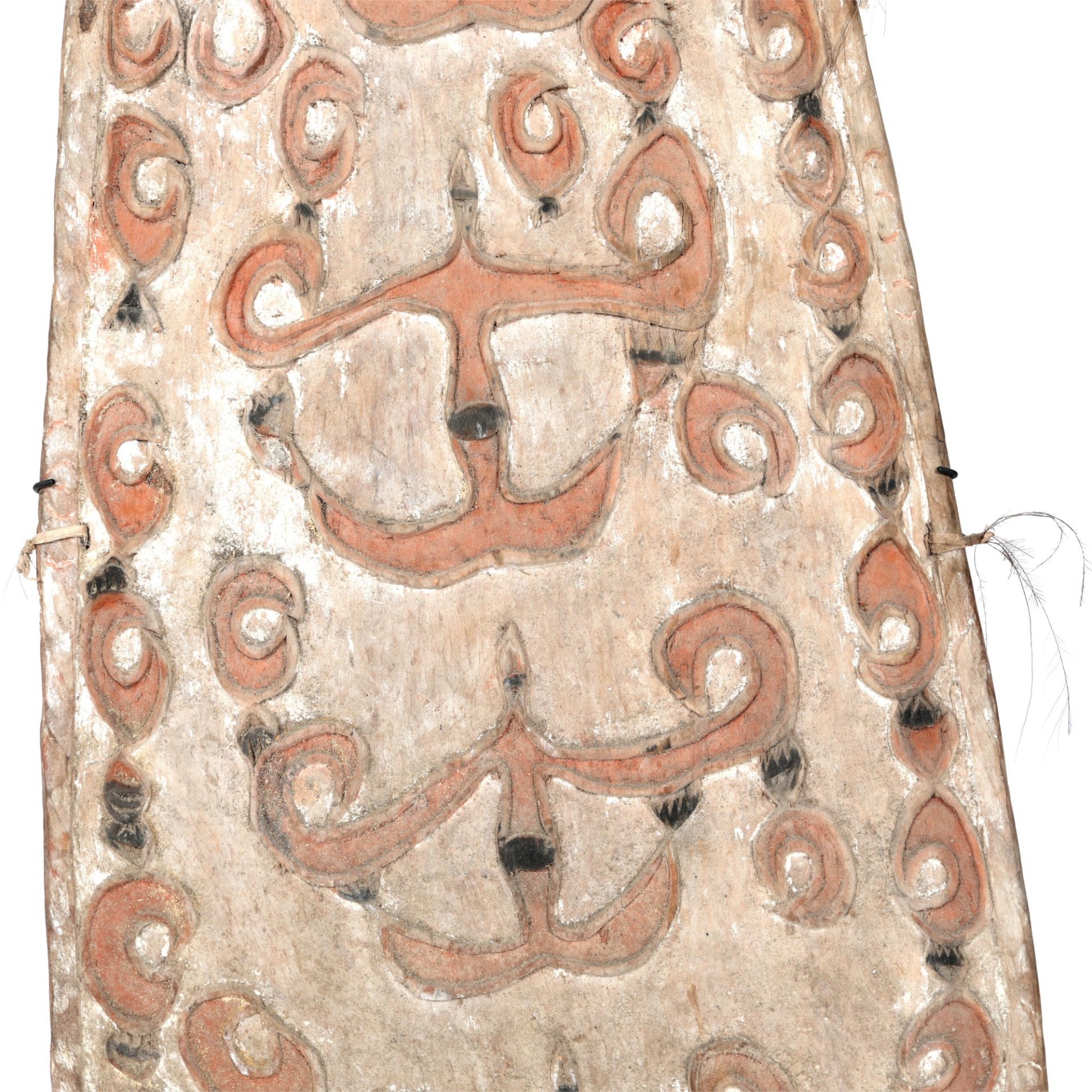 Painted wooden Awyu shield, Papua New Guinea, early 20th century - Image 3 of 4