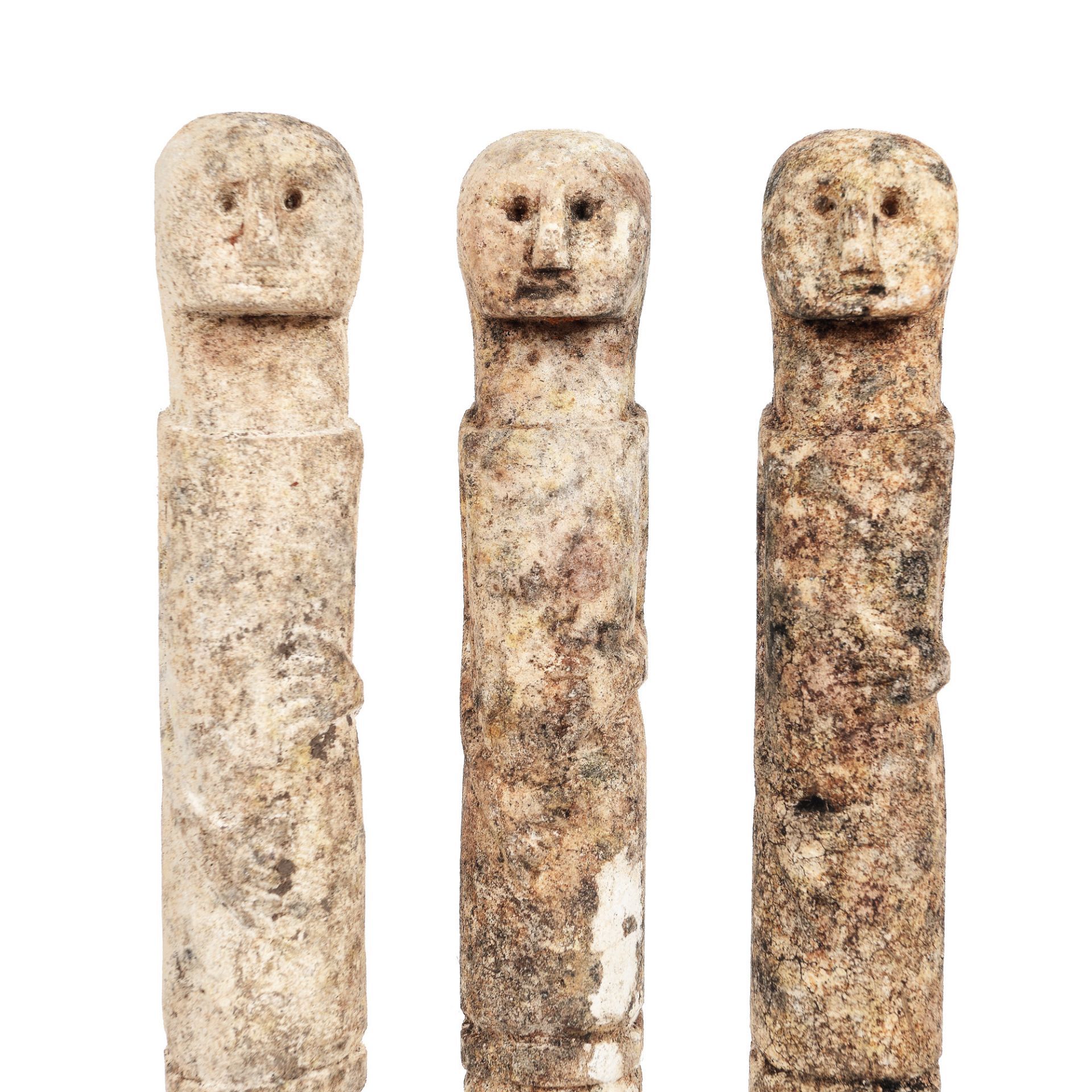 Three stone statuettes, possibly Timor, Indonesia - Image 3 of 3