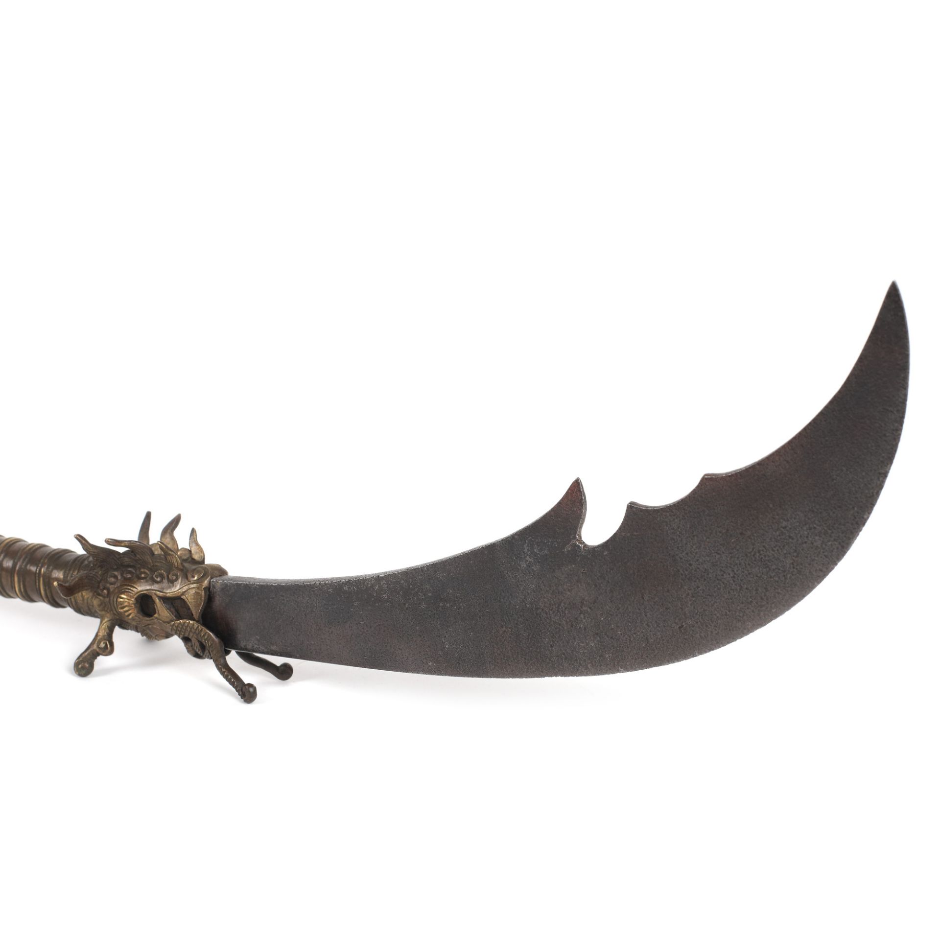 Yem nguyệt đao Vietnamese halberd, 19th century - Image 2 of 4