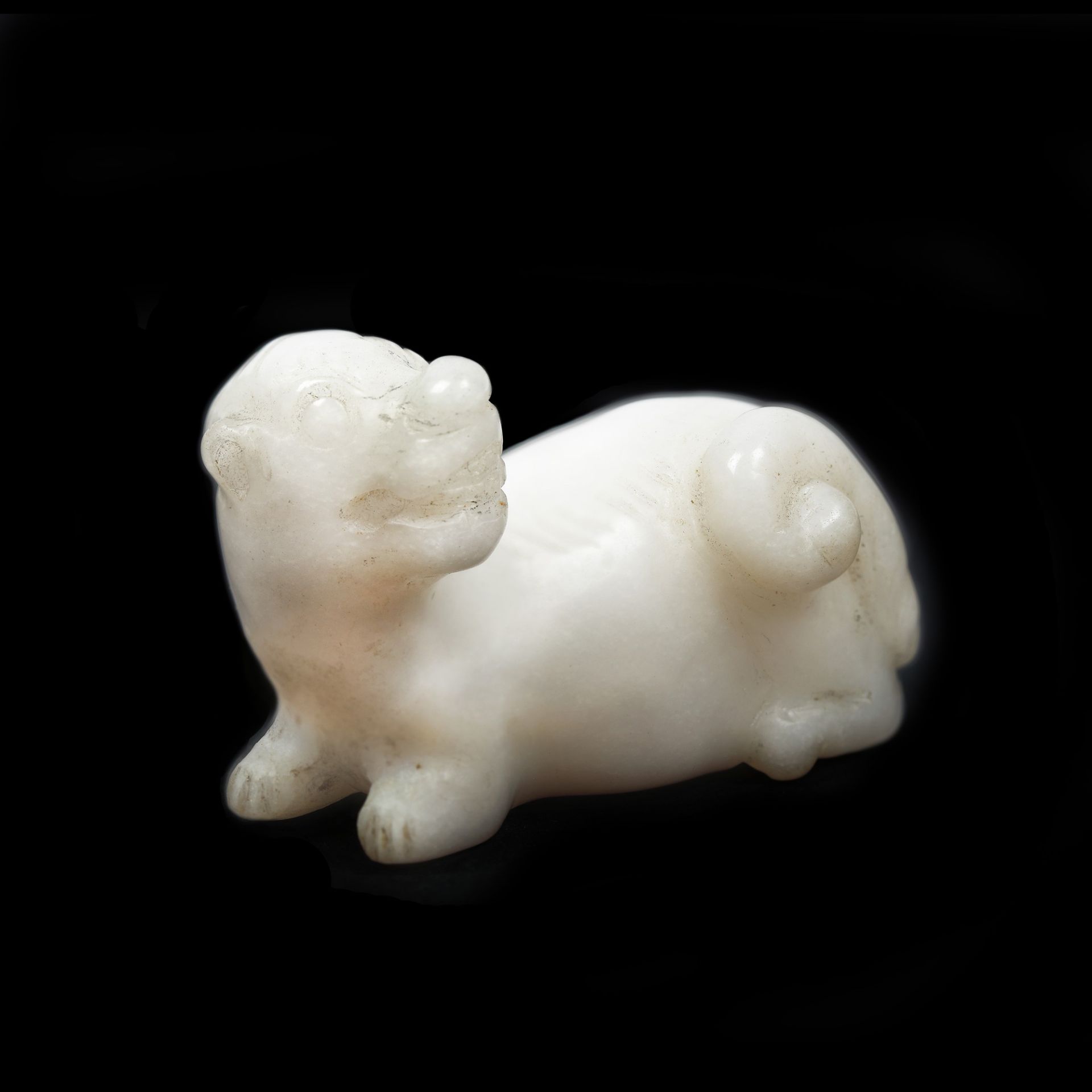 White jade Chilong dragon, Ming period, China, 15th century