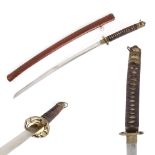 Katana (Japanese sword), with sheath, period of World War II