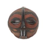 Luba African mask, Congo, mid-20th century, part of the collection of museologist Alexandru Marinesc