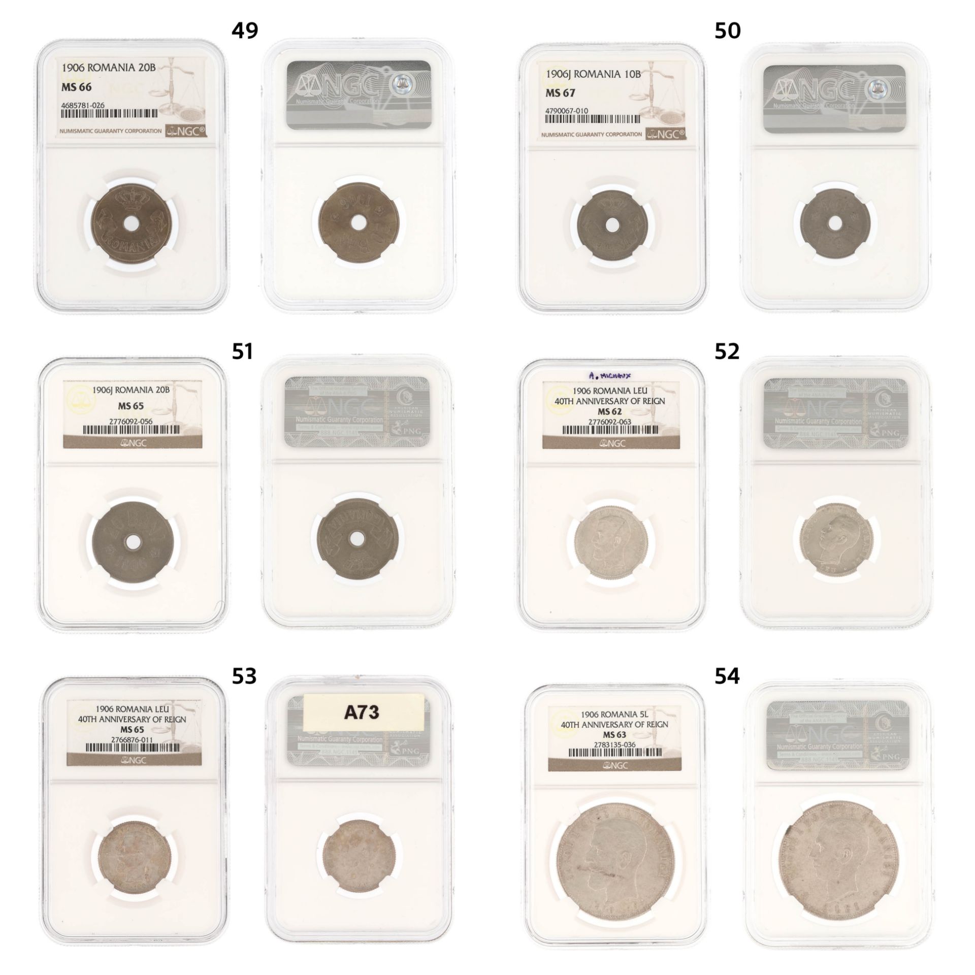 Unique lot, integral, numismatic collection, 133 pieces, mostly silver, Romania, 1867-1982 - Image 9 of 29