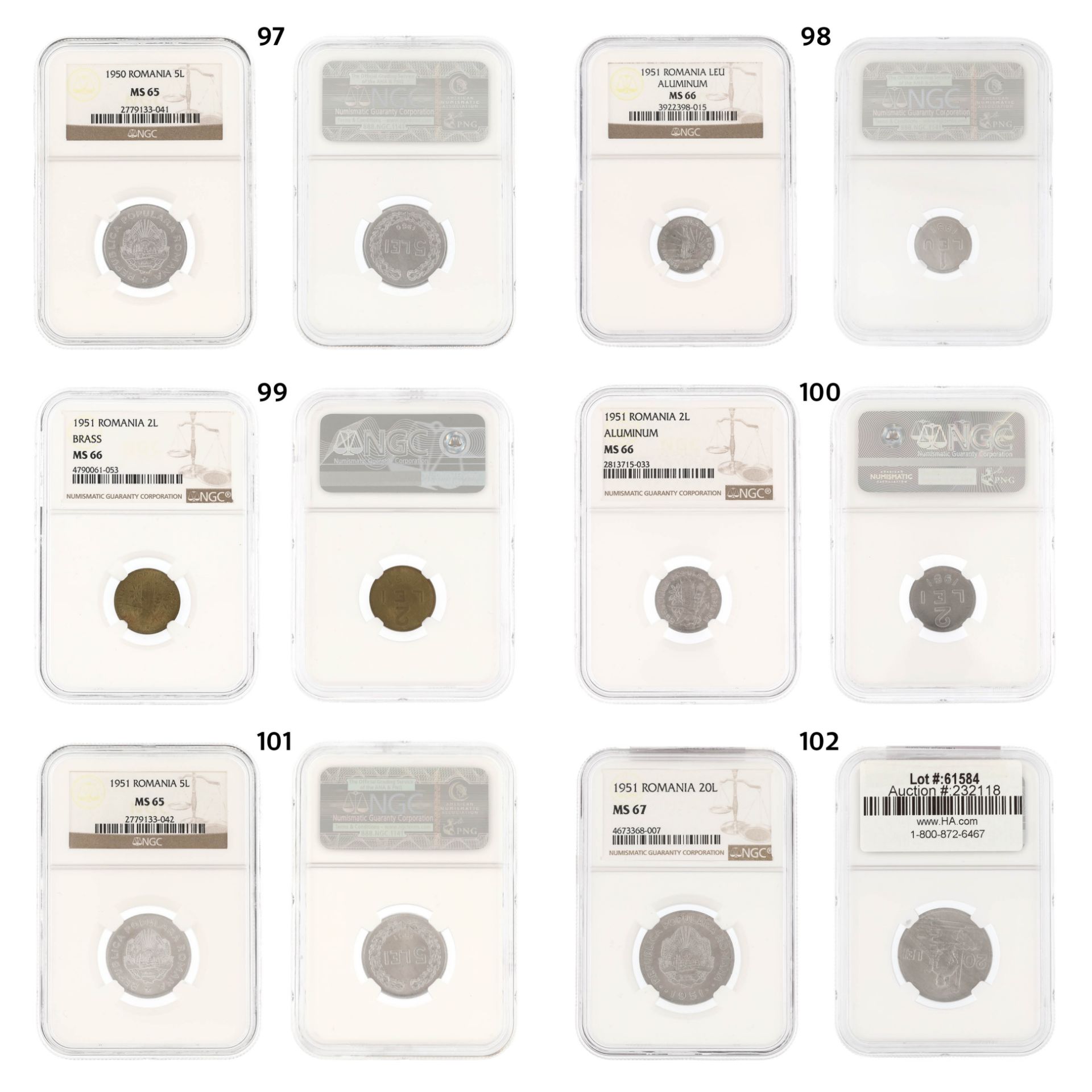 Unique lot, integral, numismatic collection, 133 pieces, mostly silver, Romania, 1867-1982 - Image 24 of 29