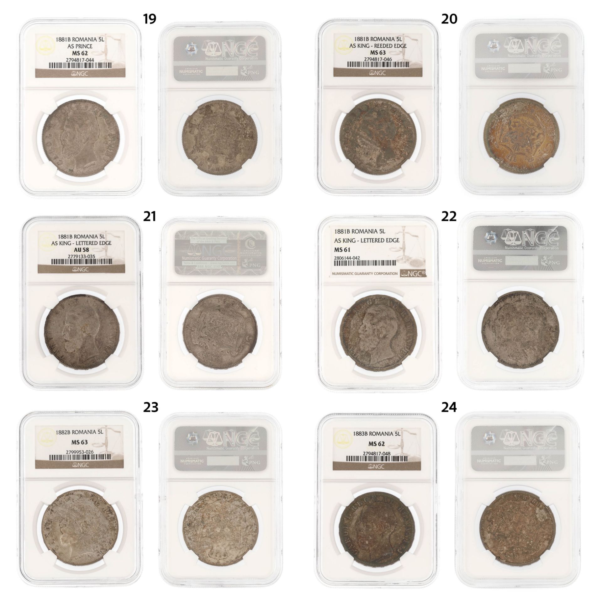 Unique lot, integral, numismatic collection, 133 pieces, mostly silver, Romania, 1867-1982 - Image 29 of 29