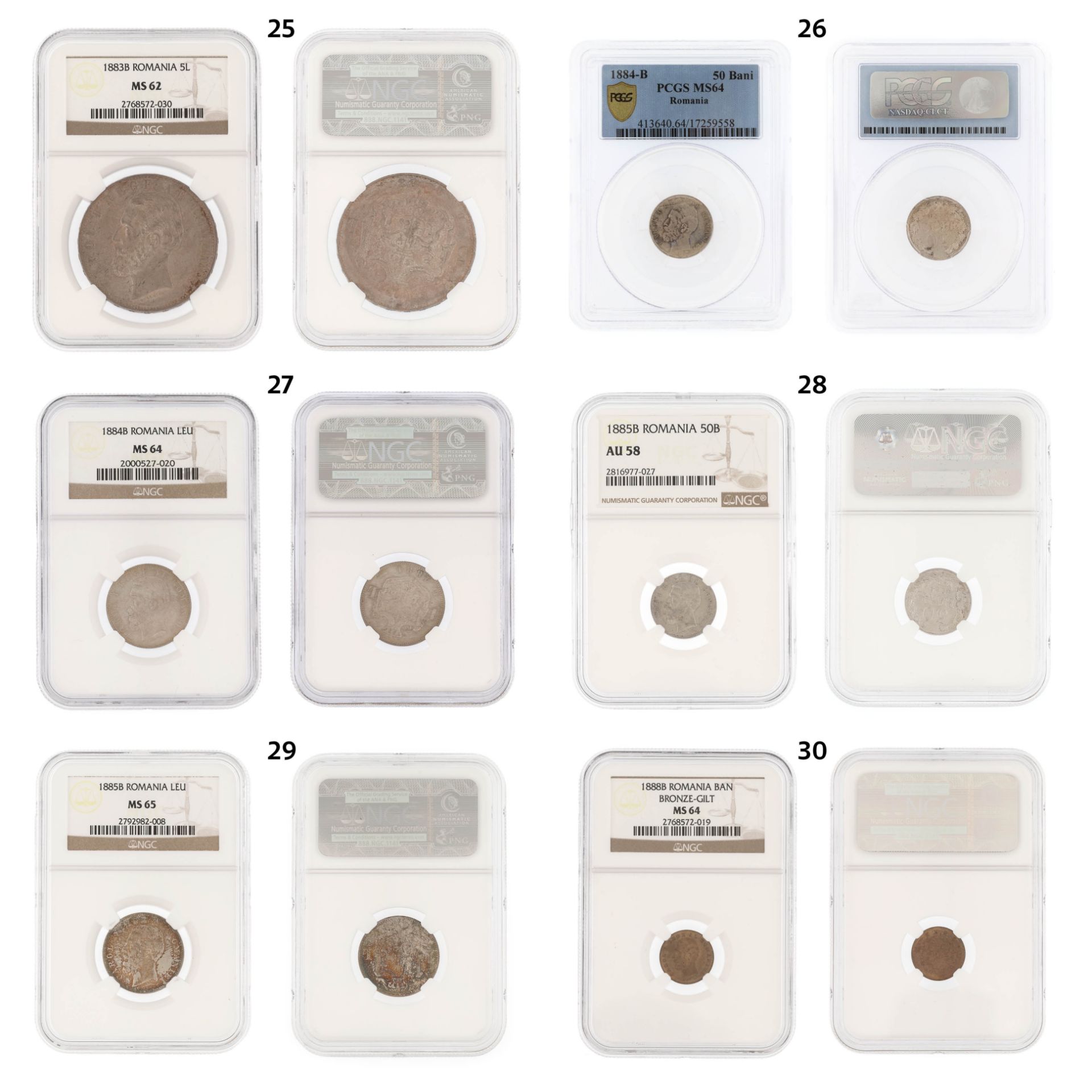 Unique lot, integral, numismatic collection, 133 pieces, mostly silver, Romania, 1867-1982 - Image 6 of 29