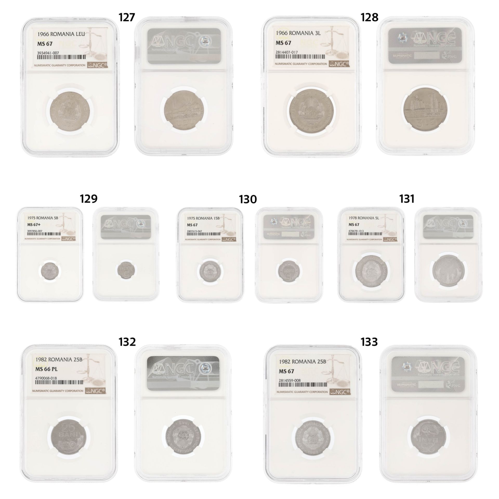 Unique lot, integral, numismatic collection, 133 pieces, mostly silver, Romania, 1867-1982 - Image 26 of 29