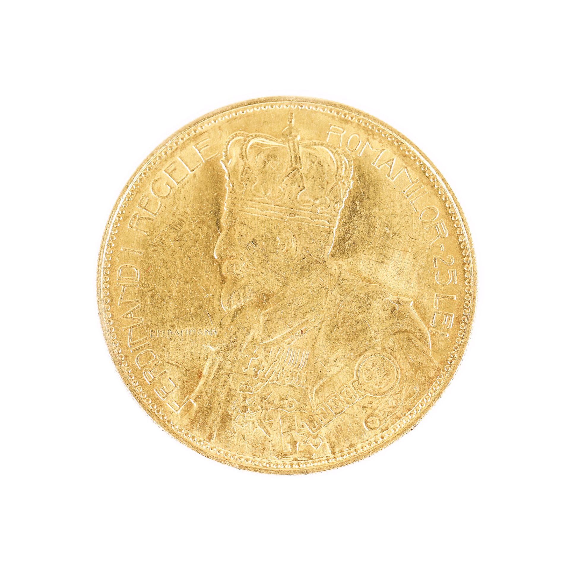 25 Lei 1922 coin, gold - Image 2 of 3