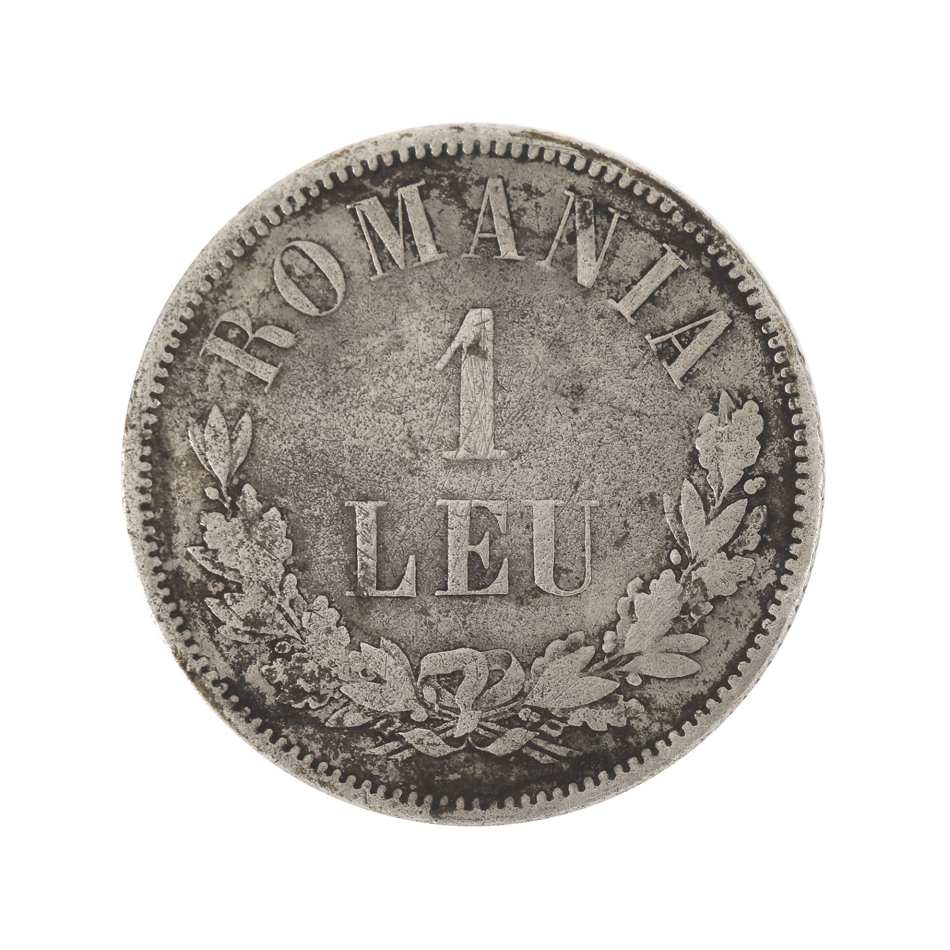 1 Leu 1876 coin, silver - Image 2 of 2