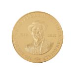 BNR commemorative gold coin, 150 years since the birth of the playwright Ion Luca Caragiale, 2002