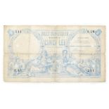 5 Lei 1877 banknote - mortgage note