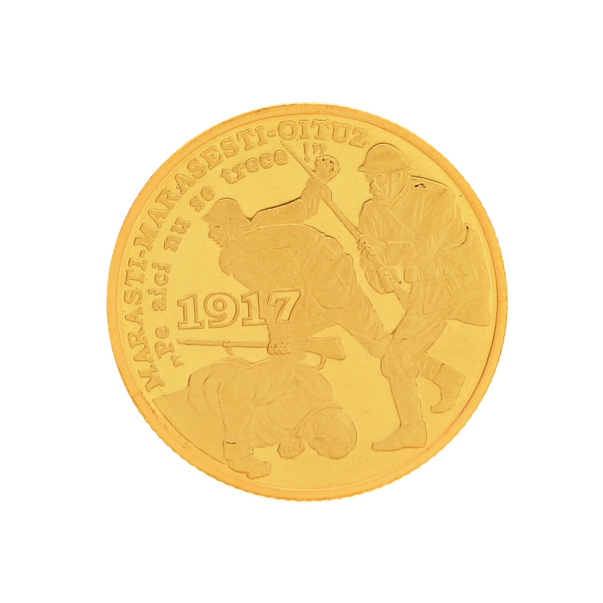 BNR commemorative gold coin, Mărăști, Mărășești, Oituz, 2007