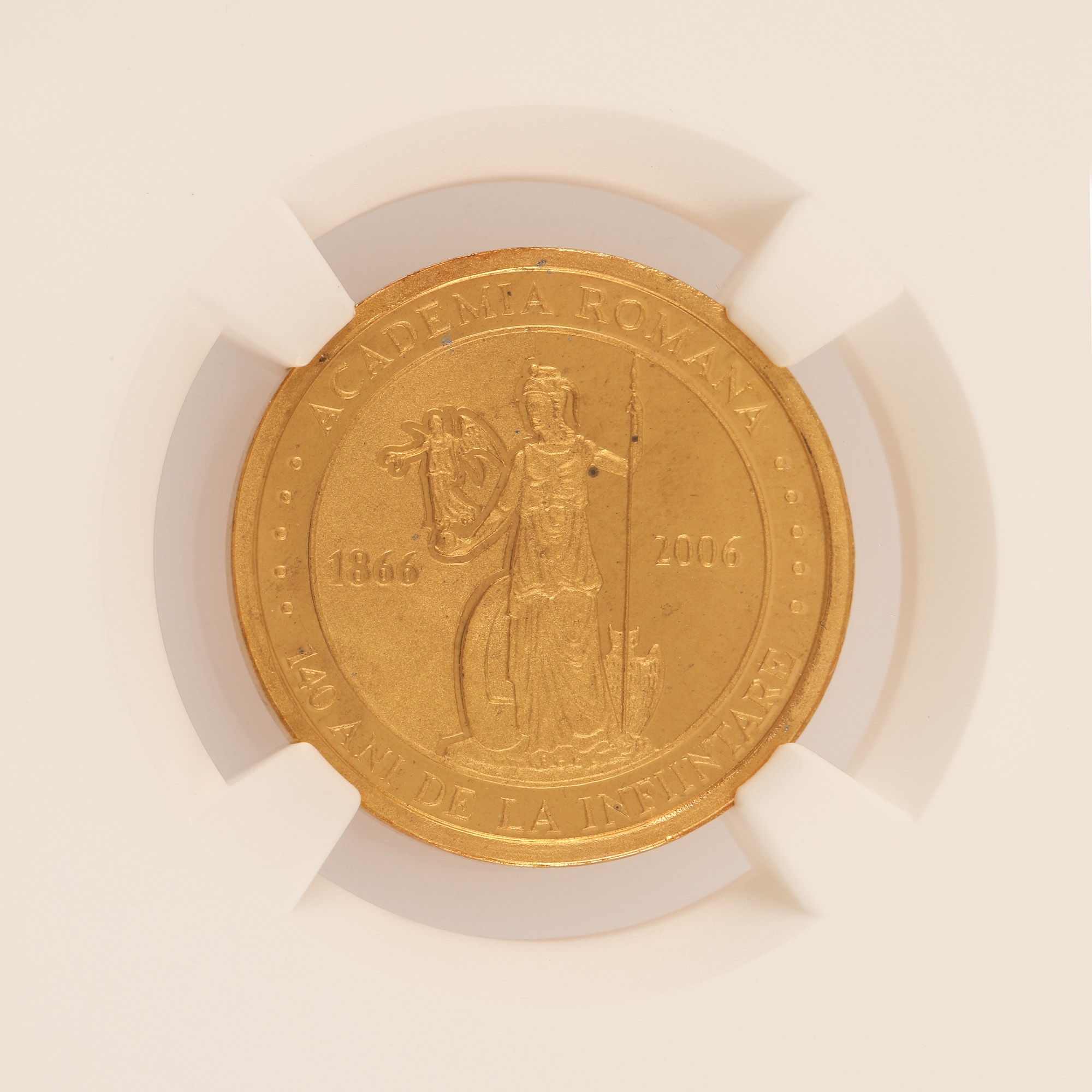 50 Lei 2006 coin – Romanian Academy, gold, extremely rare - Image 4 of 4