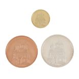 Set of three BNR commemorative coins, 500 years since the consecration of Curtea de Argeș Monastery,