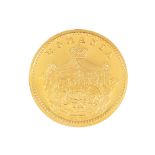 BNR commemorative coin, gold recoinage of the first 5 Bani 1867 coin, 2007