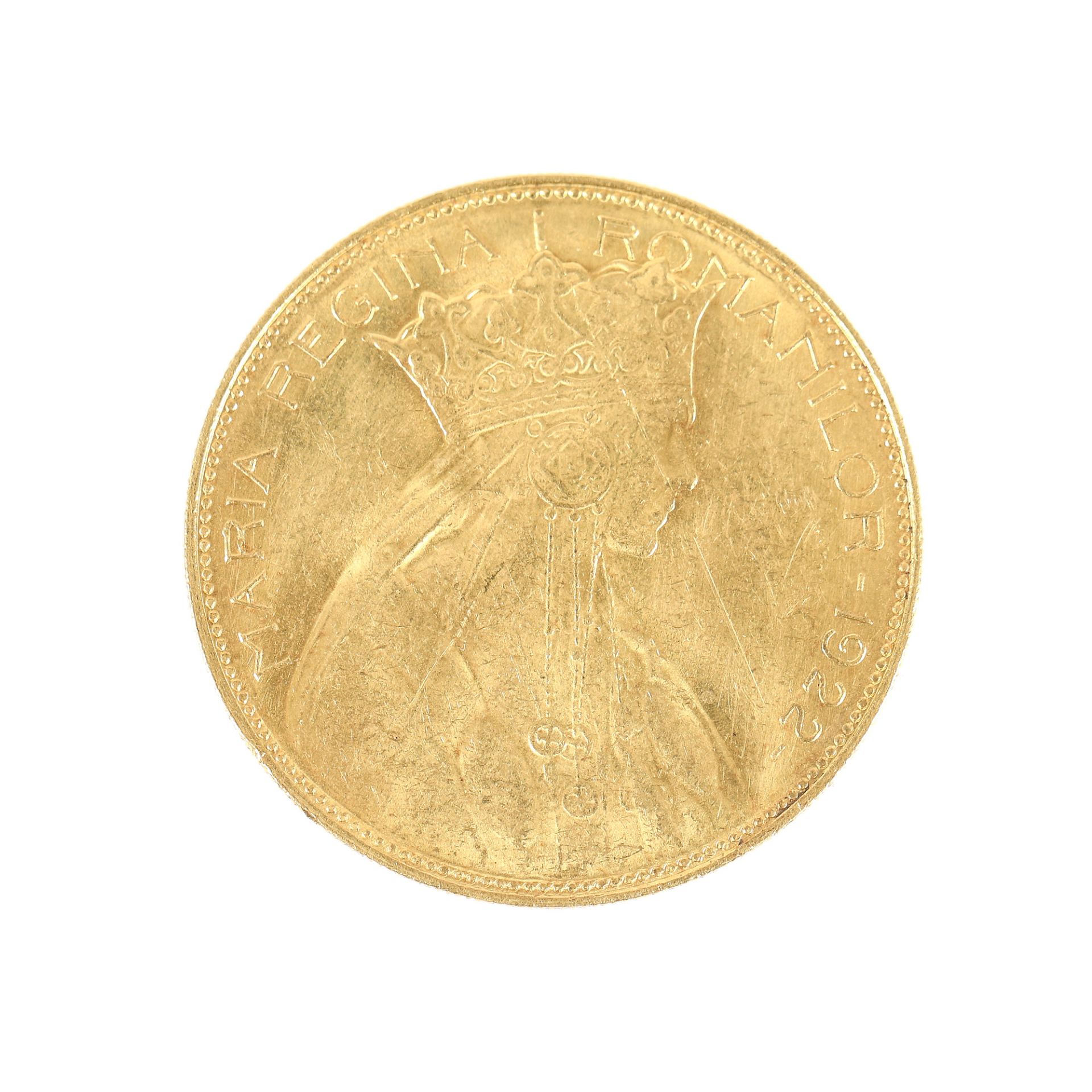 25 Lei 1922 coin, gold