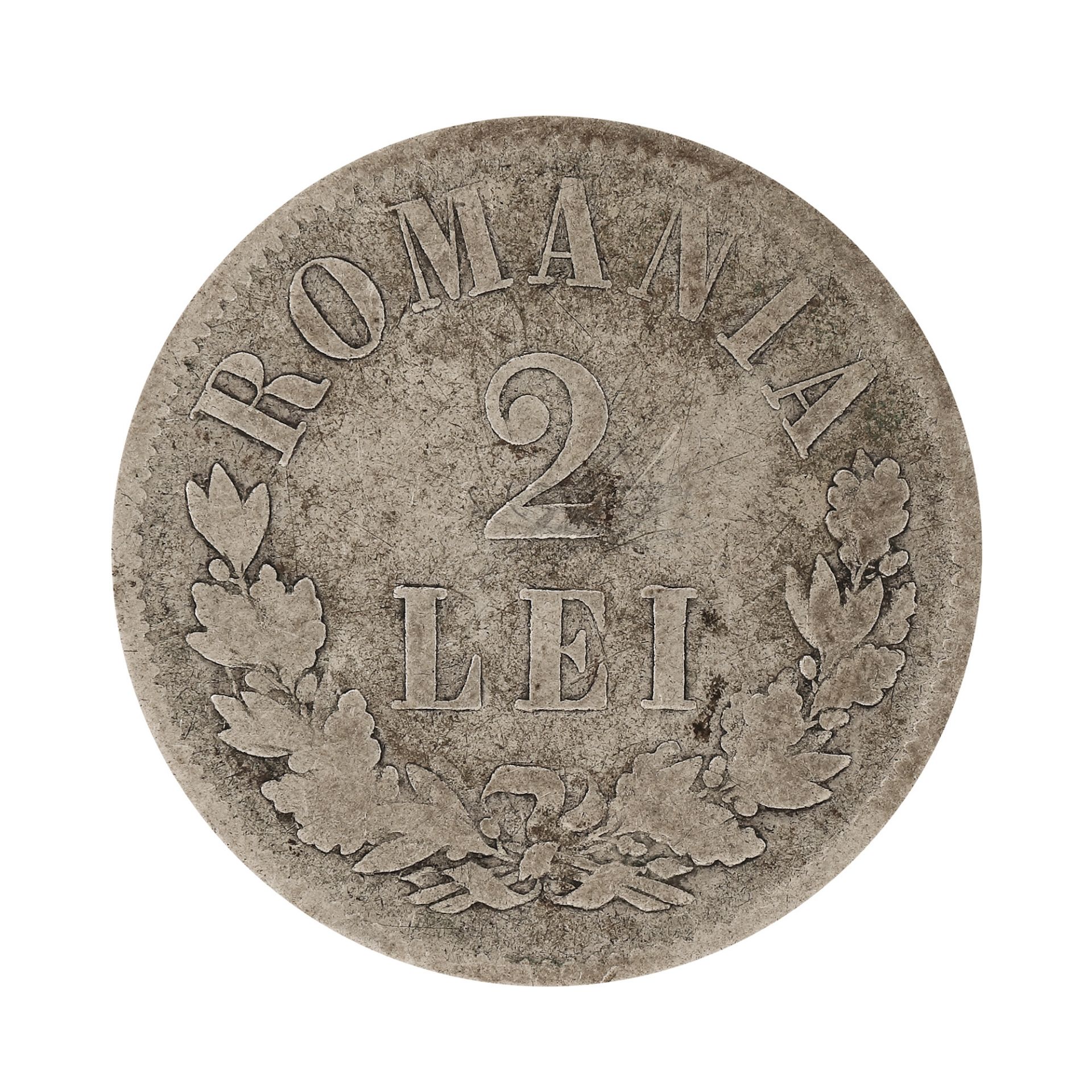 2 Lei 1875 coin, silver - Image 2 of 2