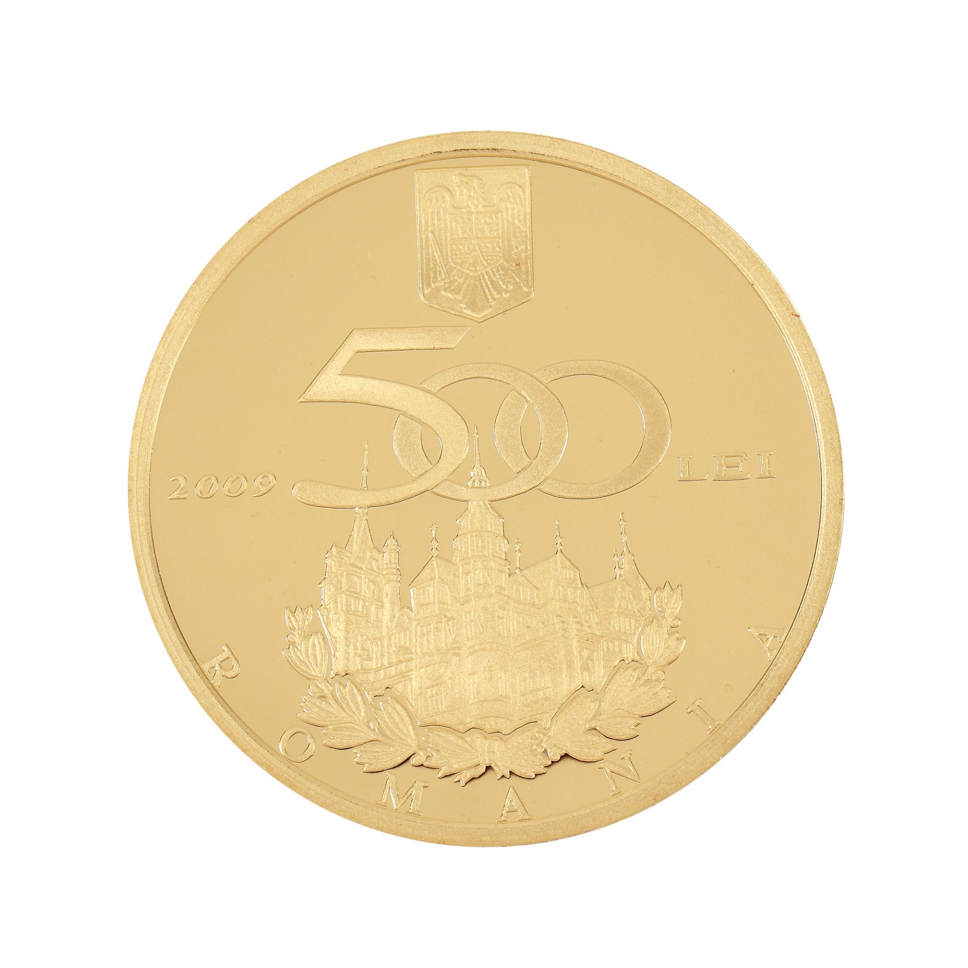 BNR commemorative coin, Carol I 1839-2009, gold - Image 2 of 2