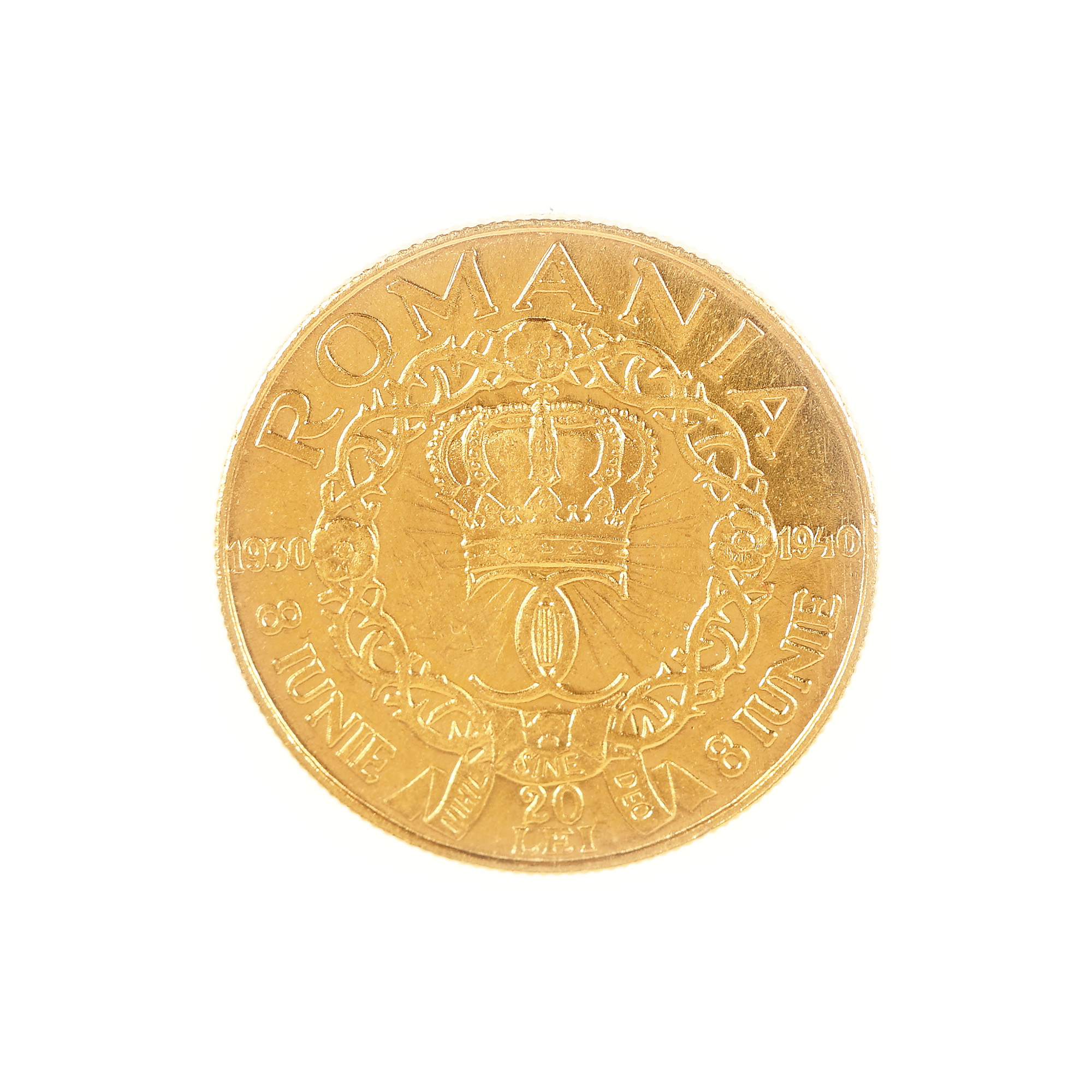 20 Lei 1940 coin, gold