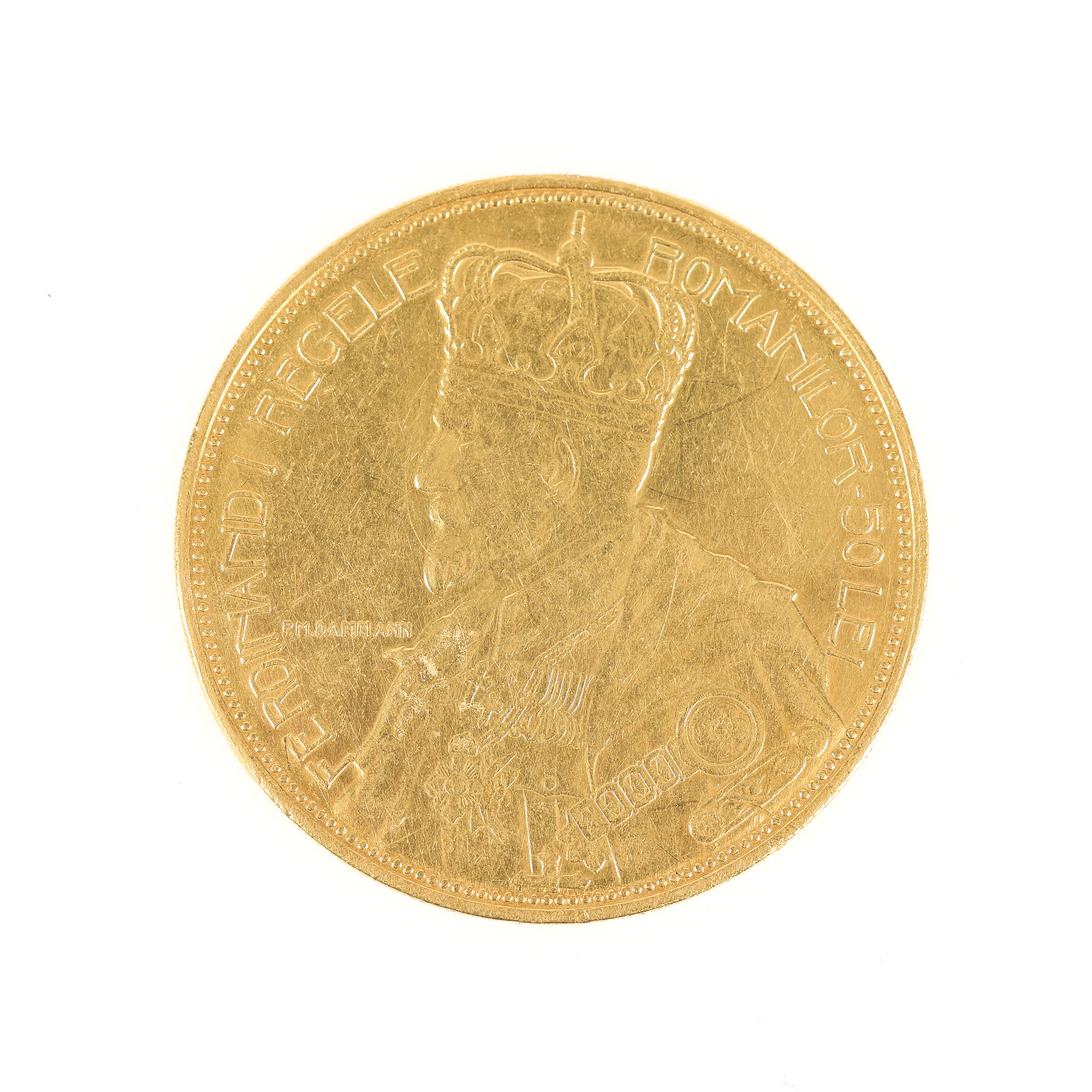 50 Lei 1922 coin, gold