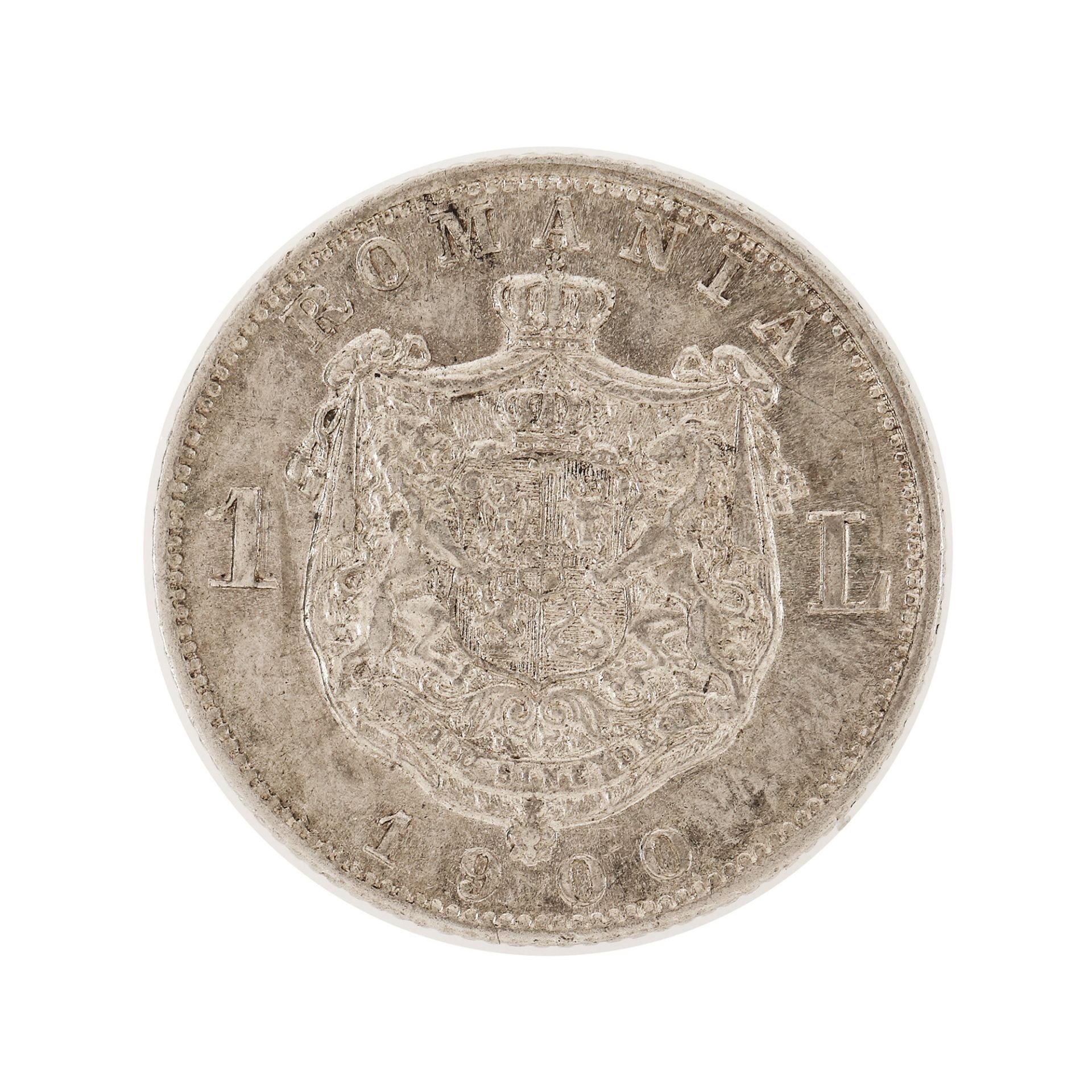 1 Leu 1900 coin, silver - Image 2 of 2