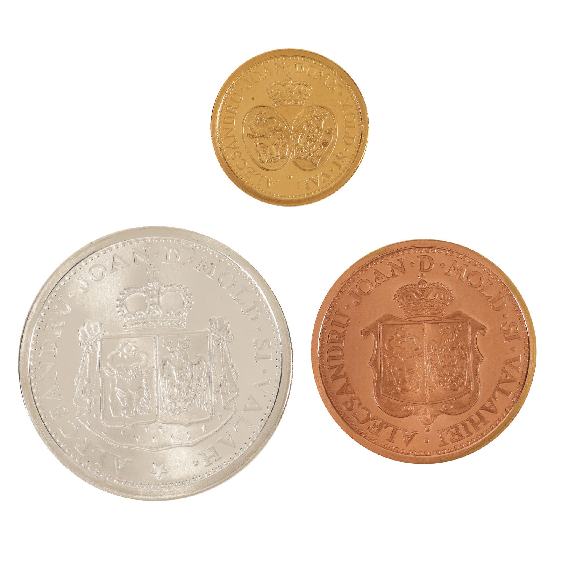 Three BNR commemorative coins, Coin projects from 1860 - Alexandru Ioan Cuza