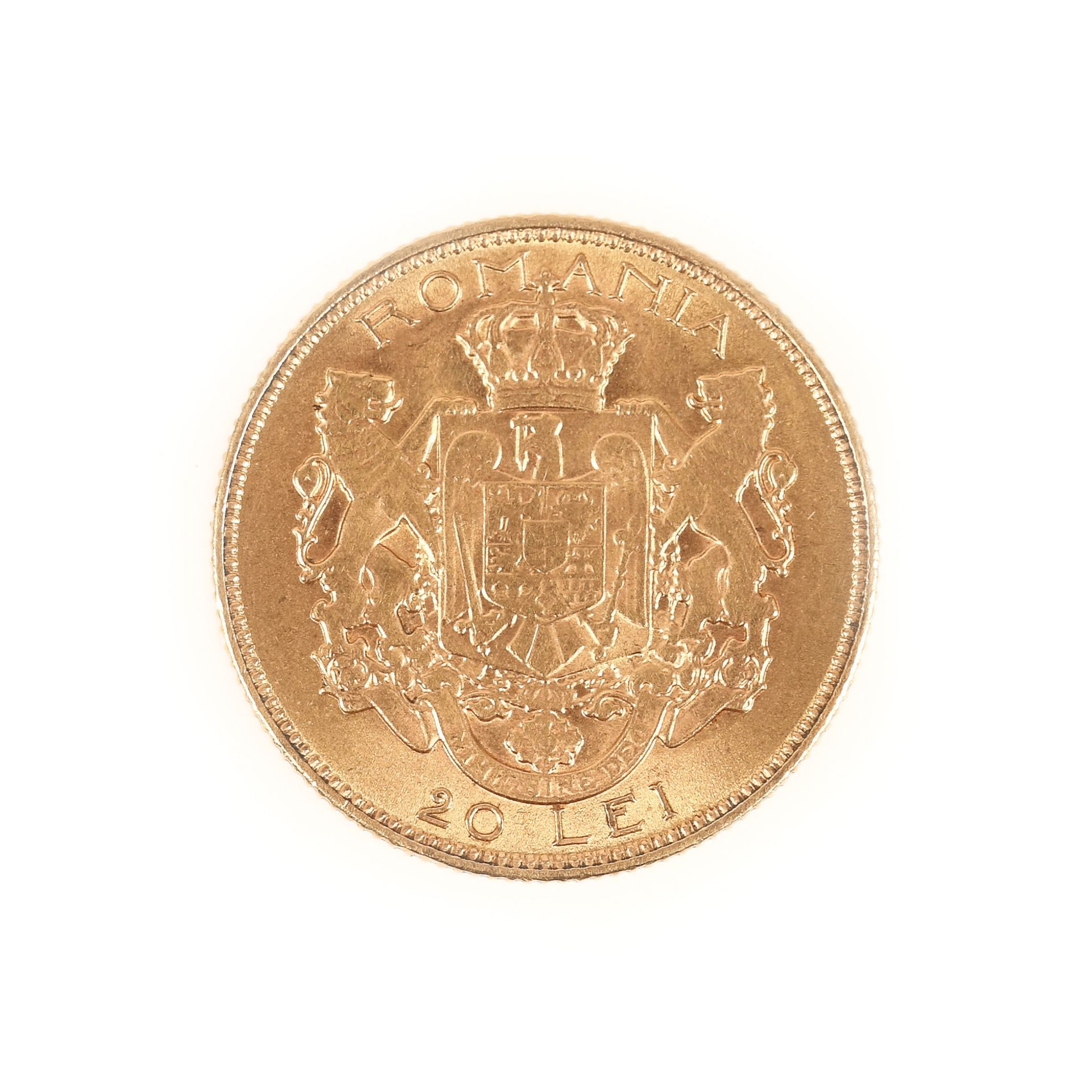 20 Lei 1922 coin, gold