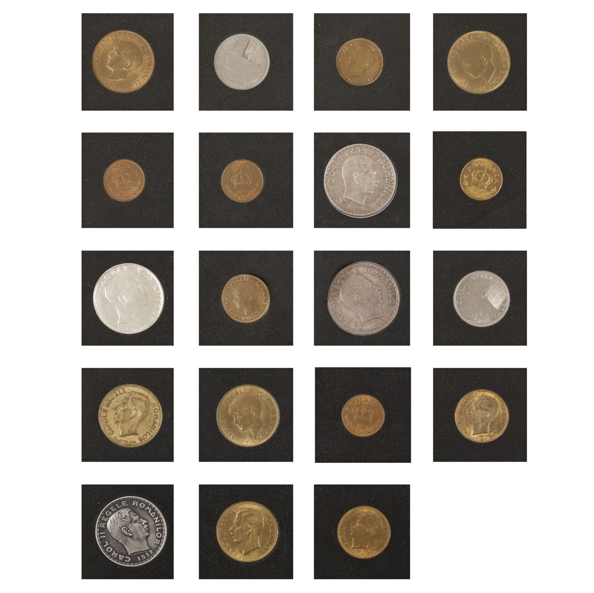 Lot consisting of nineteen coins, Michael I child - Carol II period