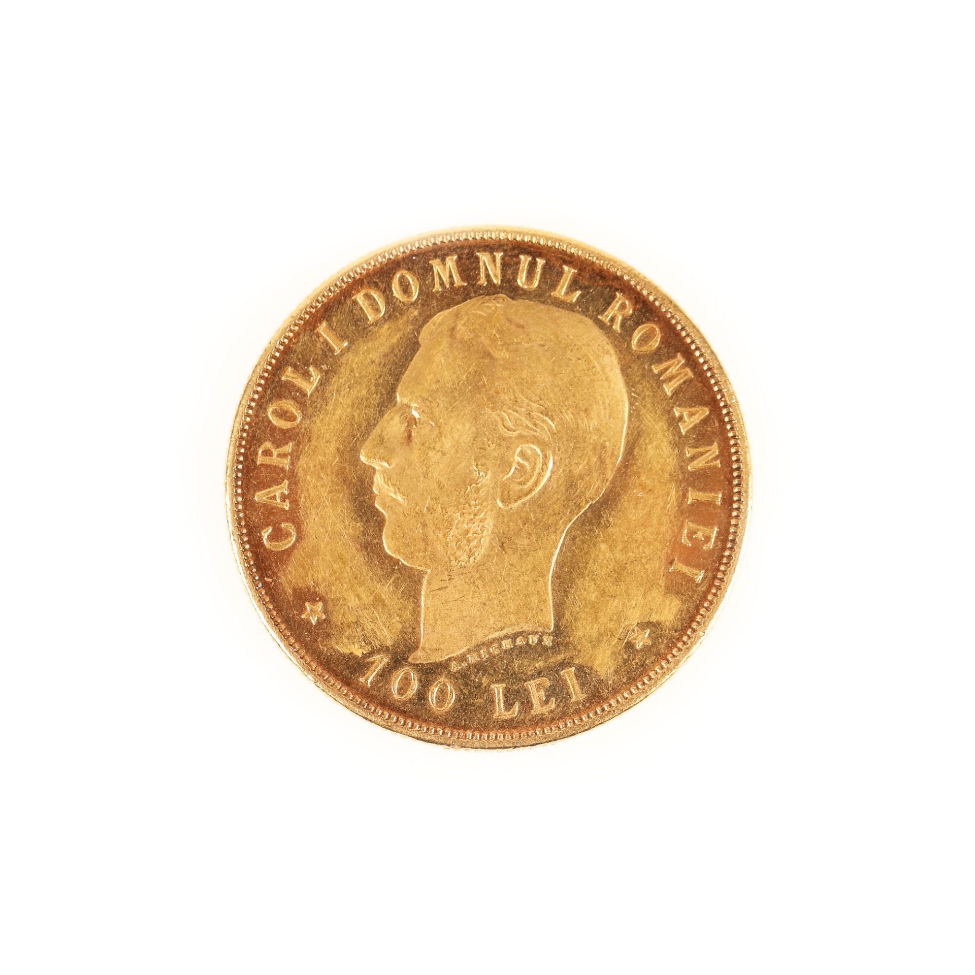100 Lei 1906 coin, gold